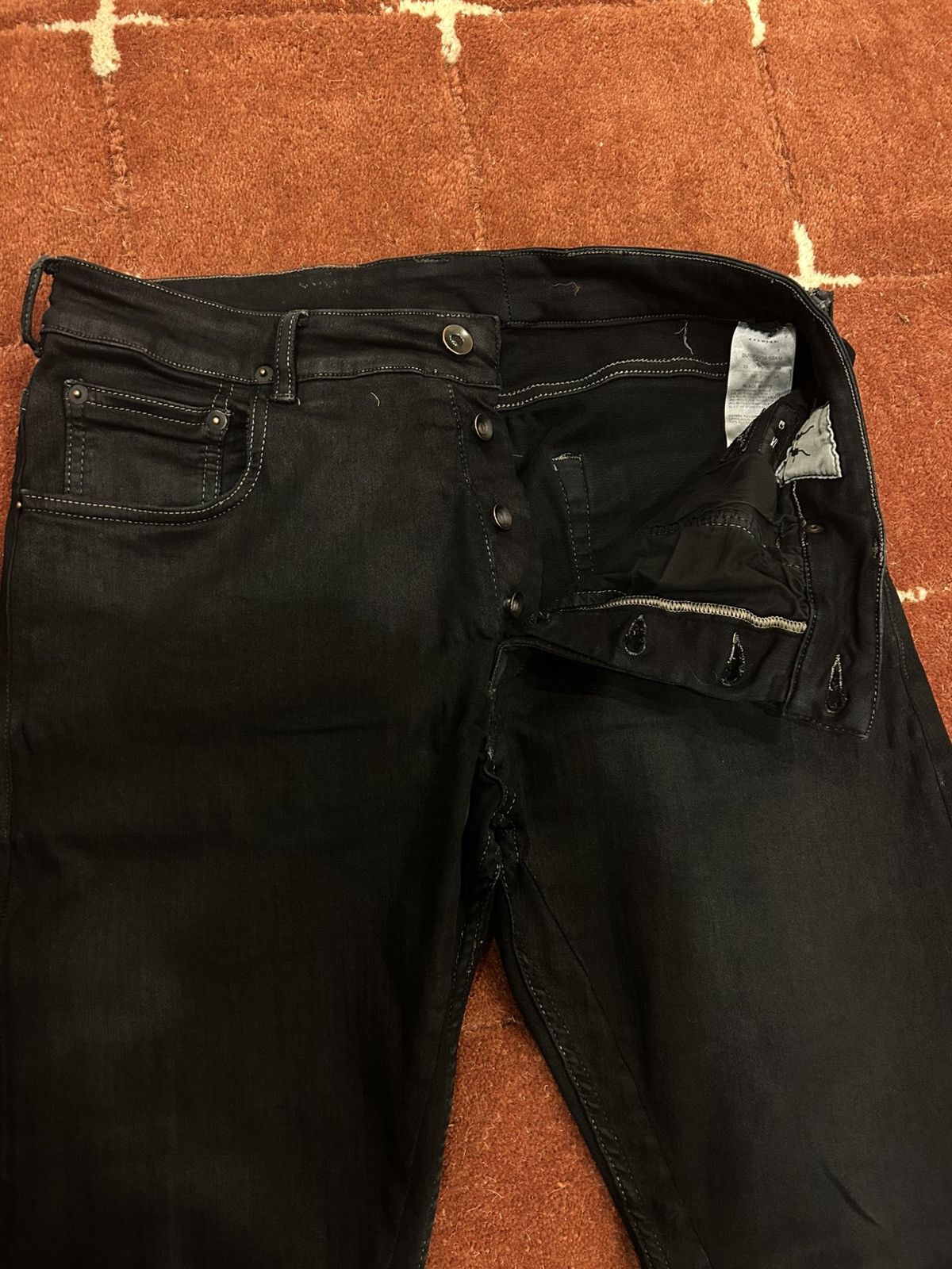 Rick Owens Drkshdw Rick Owens Detroit Cut Wax Denim Size US 32 / EU 48 - 3 Thumbnail