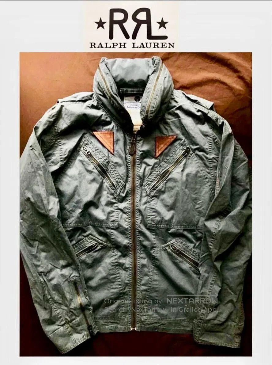 RRL Ralph Lauren rare double rl mason flight jacket. Size US M / EU 48-50 / 2 - 2 Thumbnail