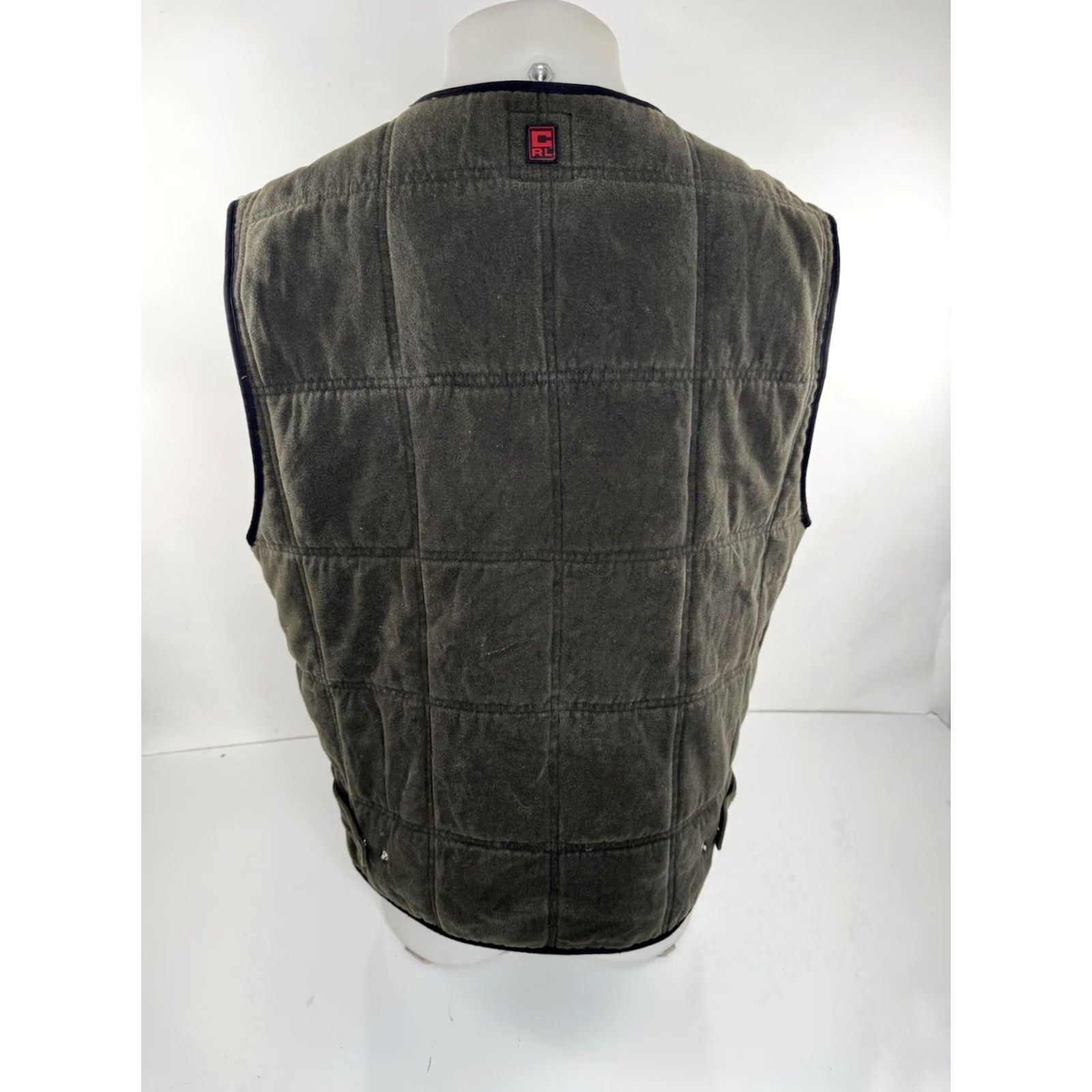 Cremieux RALPH LAUREN / CHAPS Embroidered Quilted Ranch Field Chore Hunting L Vest Mens Green Quilted Full Zip Vest Mens Size US L / EU 52-54 / 3 - 4 Thumbnail