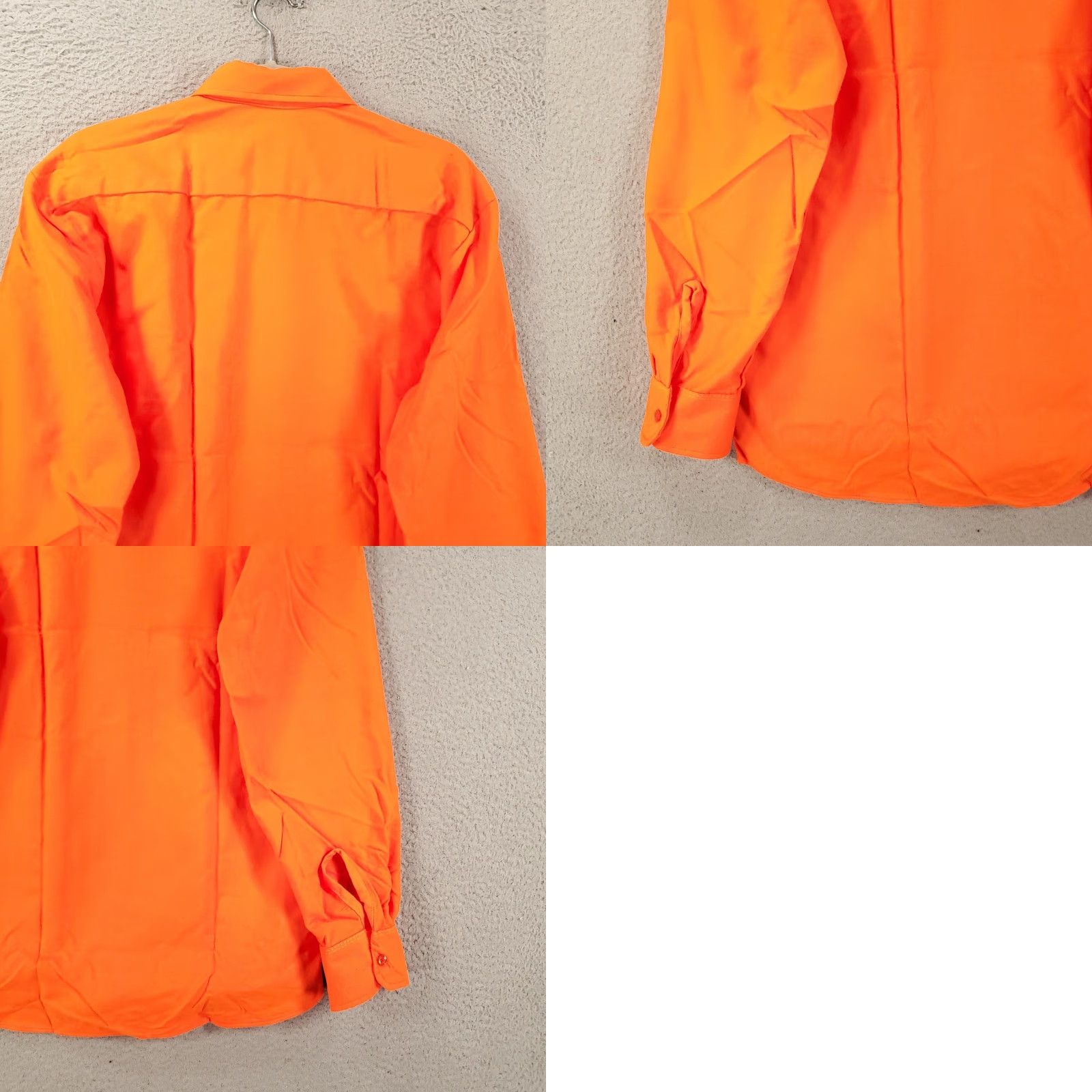 Hunter VINTAGE SPORTS AFIELD Shirt Mens M Flannel Button-Up Orange NOS Size US M / EU 48-50 / 2 - 9 Thumbnail