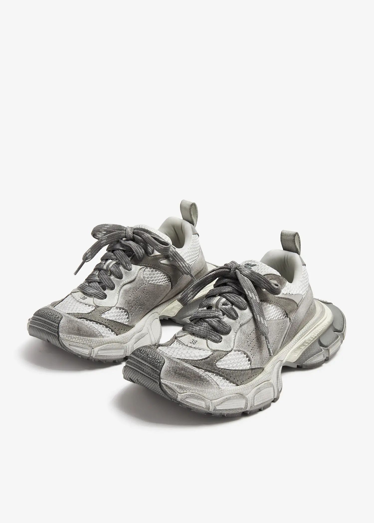 Balenciaga o1w1db10625 3XL Sneakers in Grey/White Size US 5 / IT 35 - 3 Thumbnail