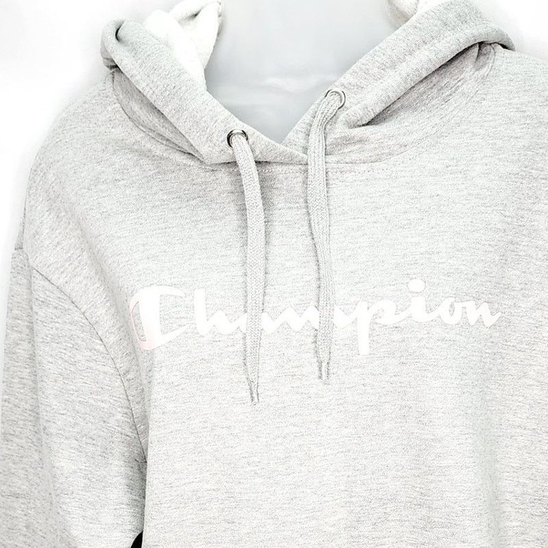 Champion Champion Gray Hooded Long Sleeve Pull Over Sweatshirt Size XXL / US 16-18 / IT 52-54 - 3 Thumbnail