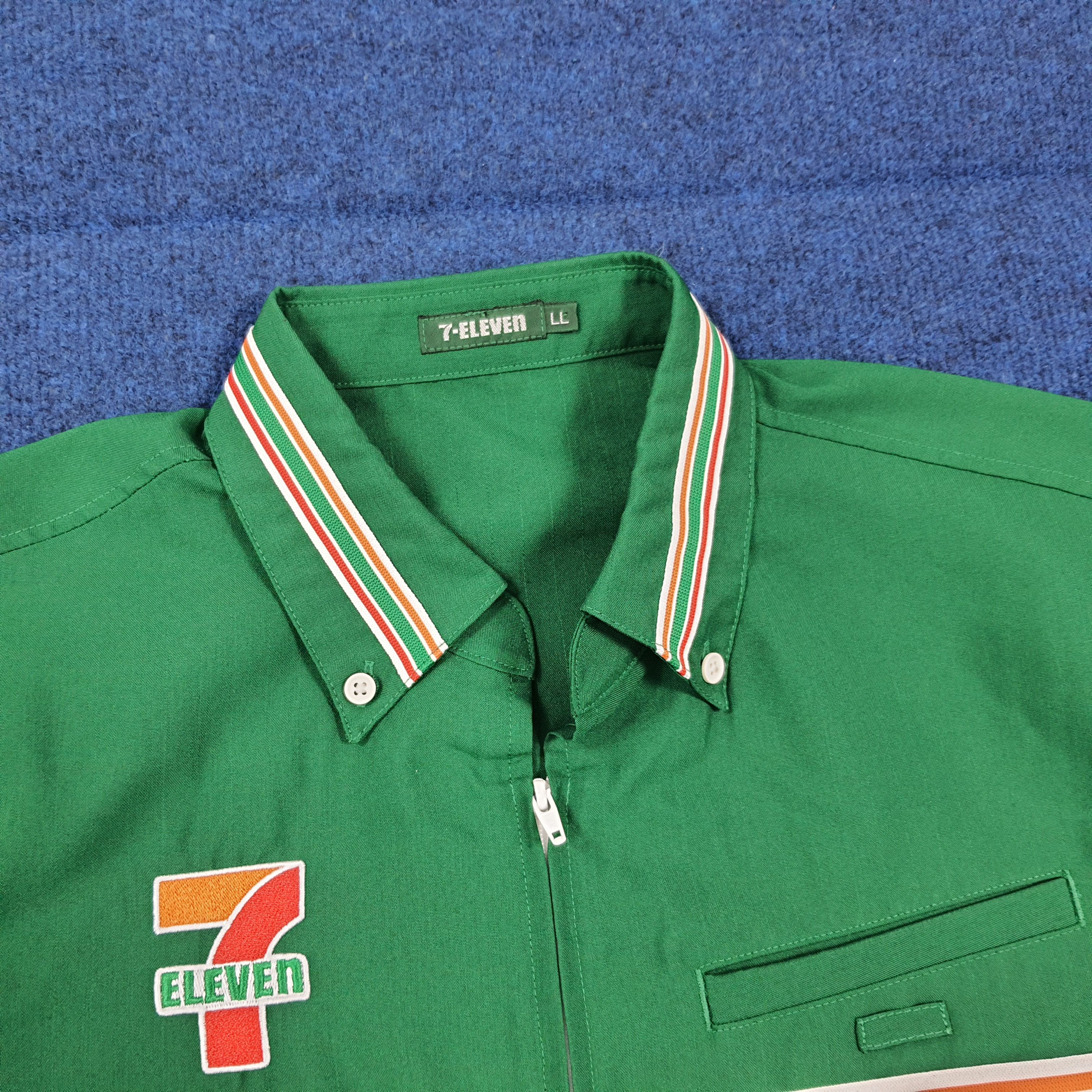 Japanese Brand VINTAGE Japanese 7-Eleven Employee Uniform Work Jacket E1A21 Size US L / EU 52-54 / 3 - 5 Thumbnail