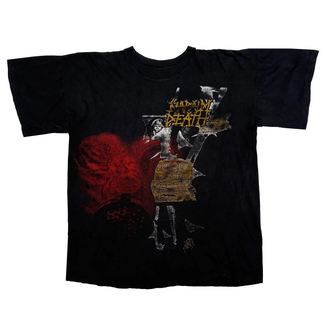 Band Tees Napalm Death 1990 90s Vintage Harmony Corruption T-Shirt Size US L / EU 52-54 / 3 - 2 Thumbnail