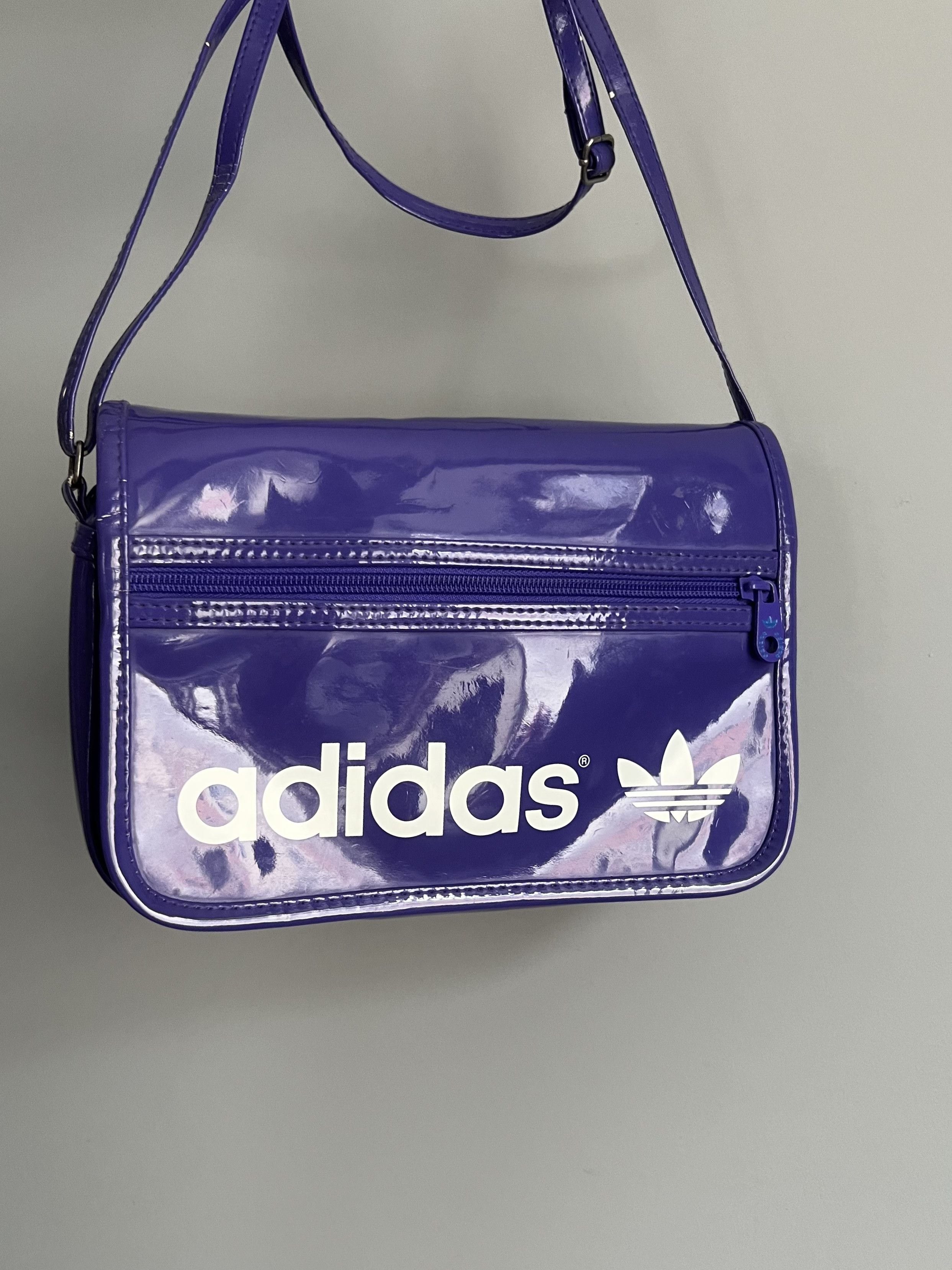 Adidas Adidas Originals Patent Purple Shoulder Bag Size ONE SIZE - 4 Thumbnail