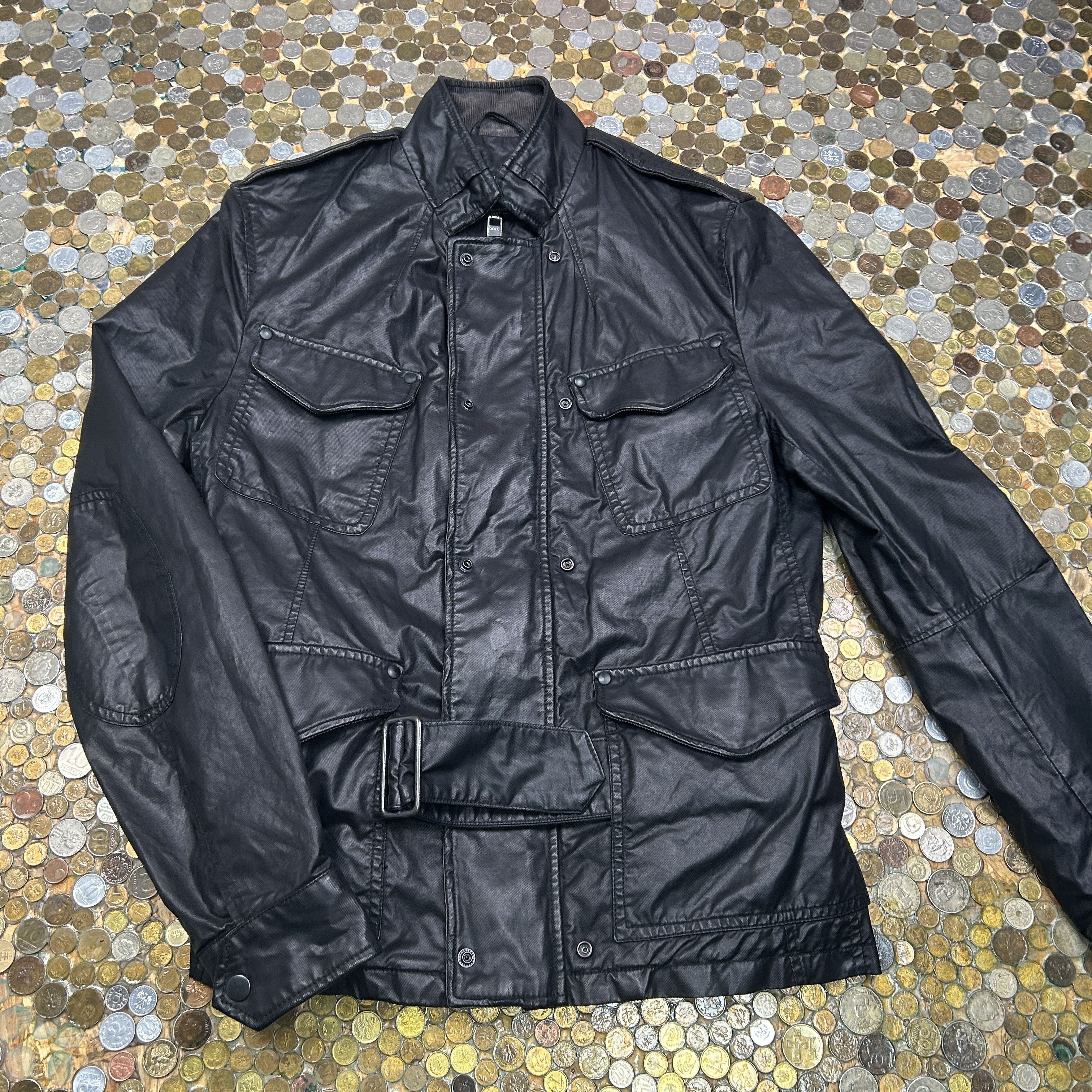Allsaints vintage collar jacket coat with belt 80's vibe