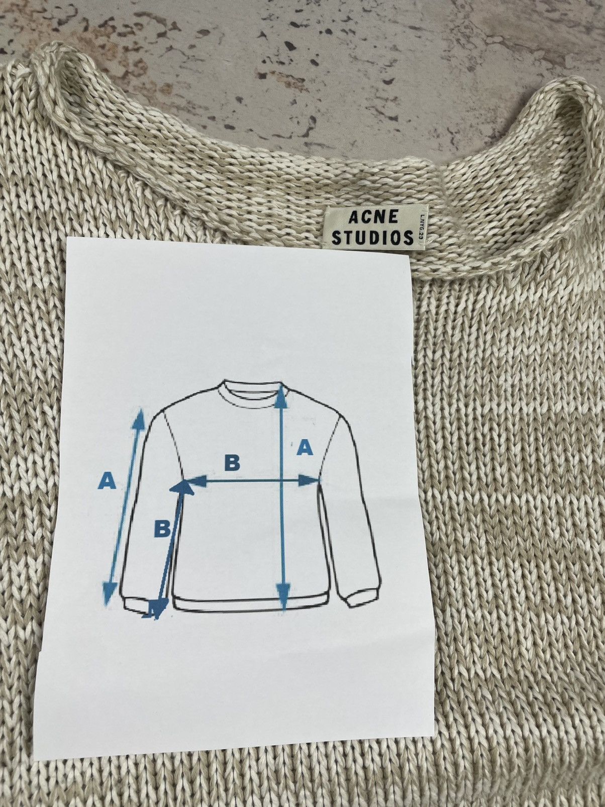 Acne Studios Acne Studios M Beige Knit Chunky Sweater (Women’s) egv Size M / US 6-8 / IT 42-44 - 6 Thumbnail