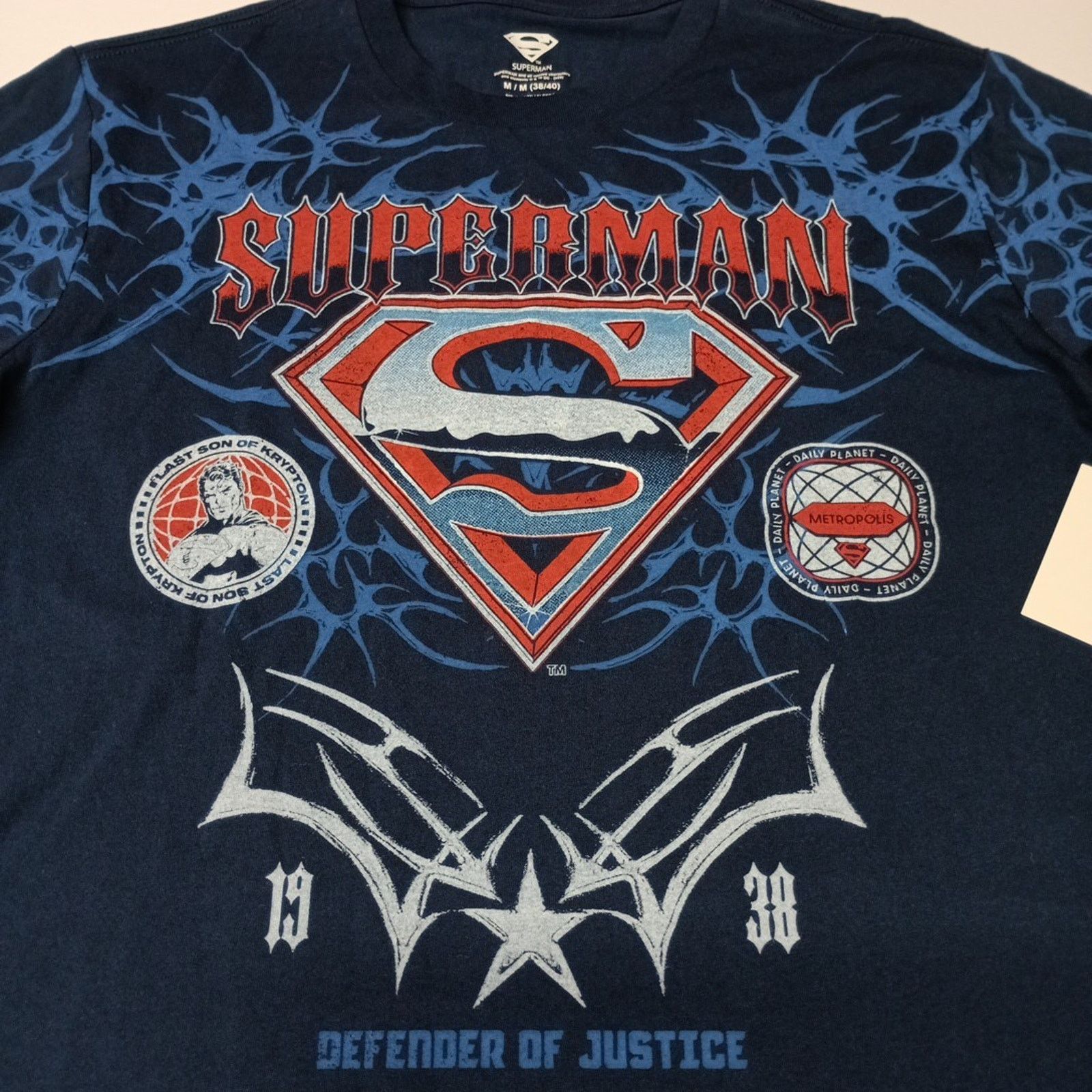 Other Superman Graphic T-Shirt Men’s Size M Medium Blue New NWT Size US M / EU 48-50 / 2 - 2 Thumbnail