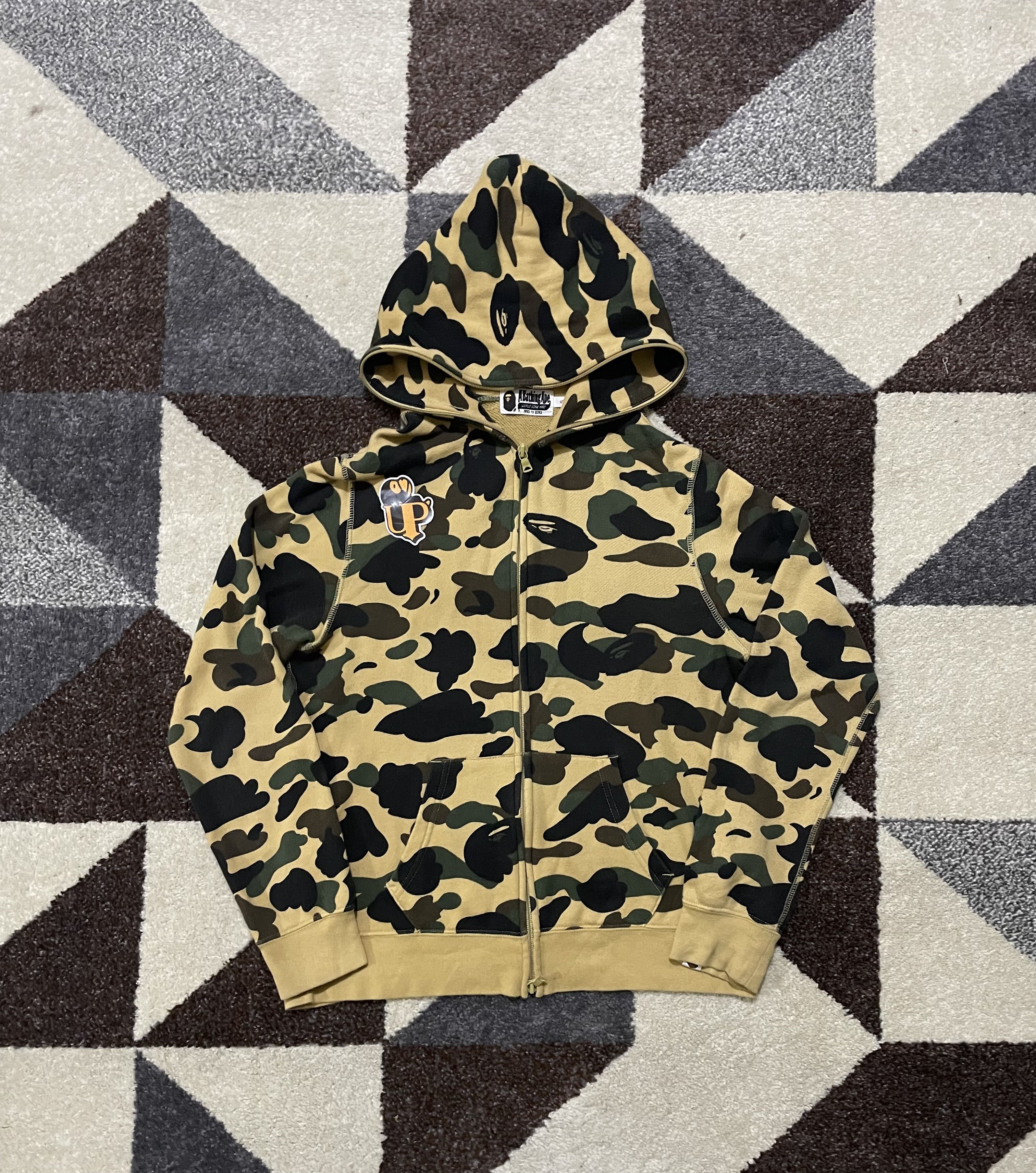 Bape Bape 1st Camo Yellow Full zip Hoodie Size S / US 4 / IT 40 - 1 Thumbnail