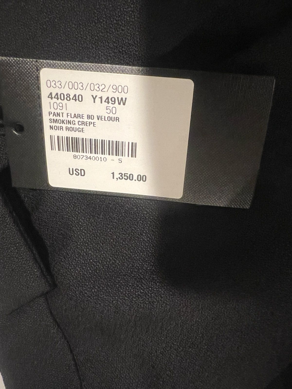 Saint Laurent Paris Saint laurent Hedi Slimane mens pants. 50/34. Size US 34 / EU 50 - 7 Thumbnail
