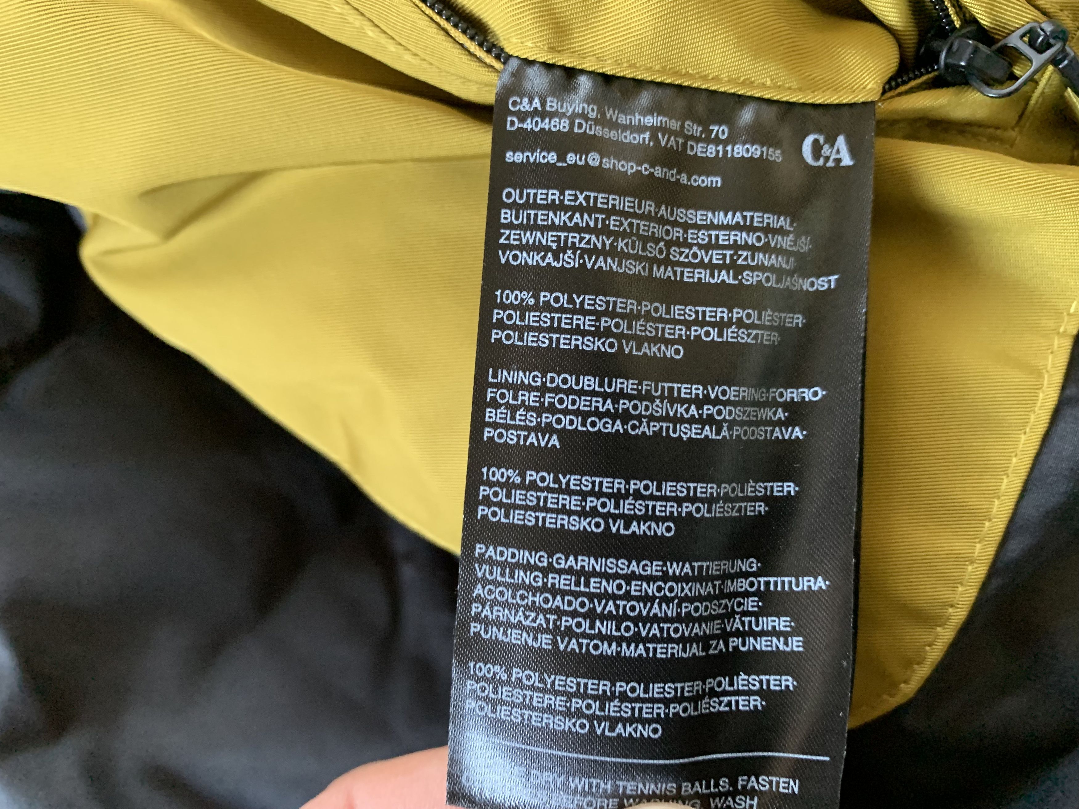 Other C&A New Winter Pocket Hood Puffer Jacket Size US L / EU 52-54 / 3 - 8 Thumbnail