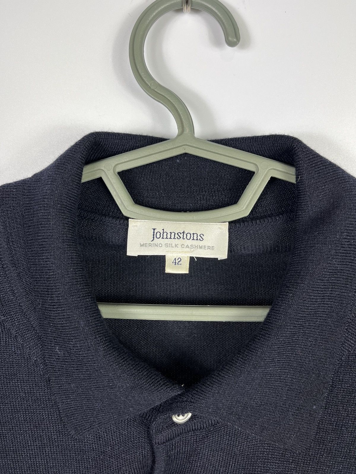 Johnstons Of Elgin Vintage Johnstons Merino Wool Silk Cashmere Sweater Size US L / EU 52-54 / 3 - 2 Thumbnail