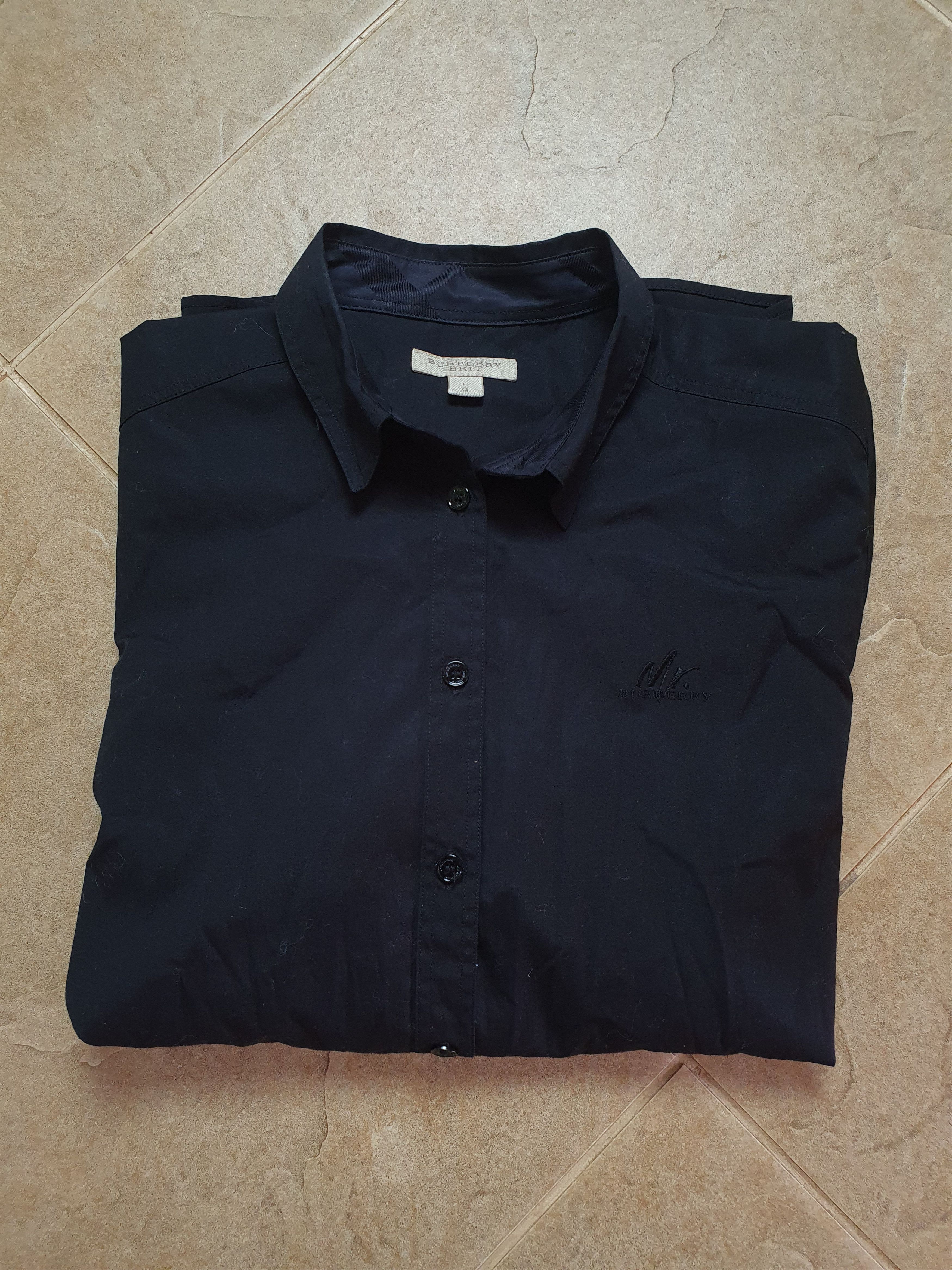 Burberry Vintage Burberry shirt women's Size L Black Luxury Size L / US 10 / IT 46 - 3 Thumbnail