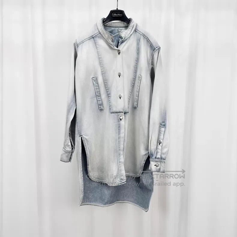 Loewe Loewe Washed Denim Shirt Dress Size US XS / EU 42 / 0 - 1 Thumbnail