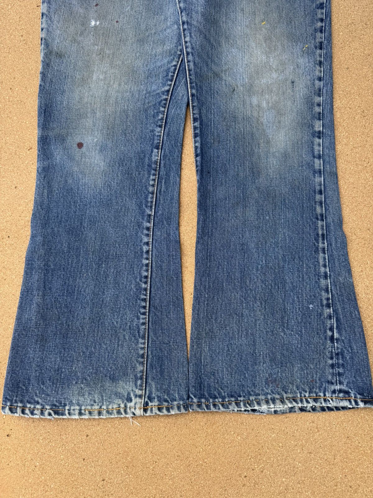 Levi's Vtg 70’s Levi’s 646 Orange Tab Bellbottom Flare Jeans 37x29 Size US 37 - 3 Thumbnail