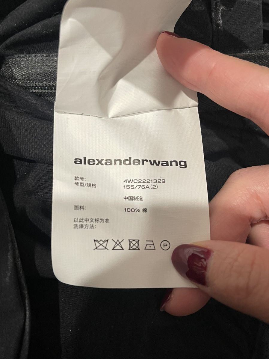 Alexander Wang T by Alexander Wang Ruched Front Wrap Cropped Blouse Size XS / US 0-2 / IT 36-38 - 7 Thumbnail