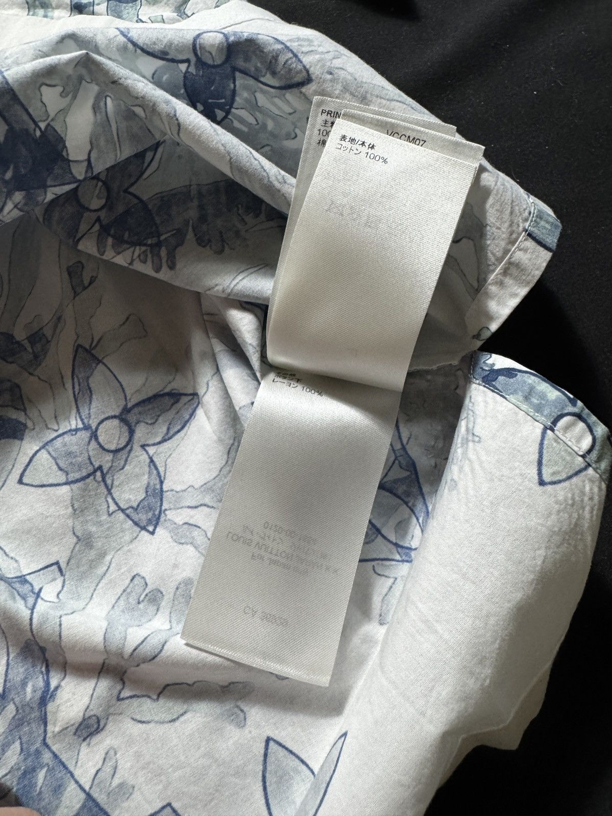 Louis Vuitton Blue & White Aquagarden Monogram Button Up Shirt Size US XL / EU 56 / 4 - 6 Thumbnail