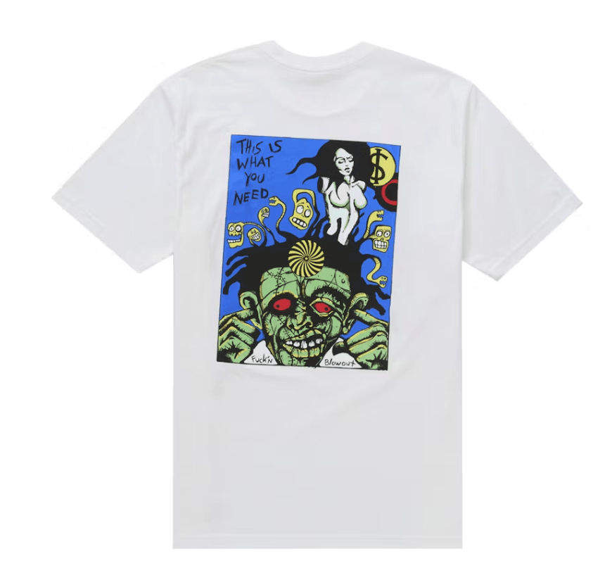 Supreme Supreme Fuckin Blowout Tee White Size L Size US L / EU 52-54 / 3 - 2 Thumbnail