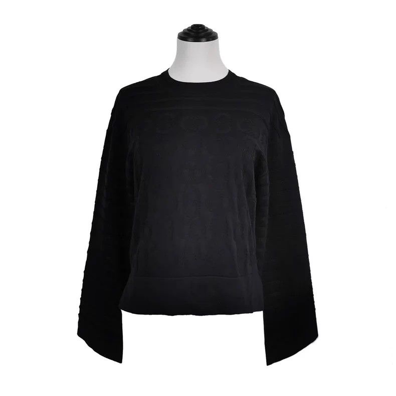 Hermes Hermes Silk Cotton Pig Nose Print Knit Top Size US S / EU 44-46 / 1 - 1 Thumbnail