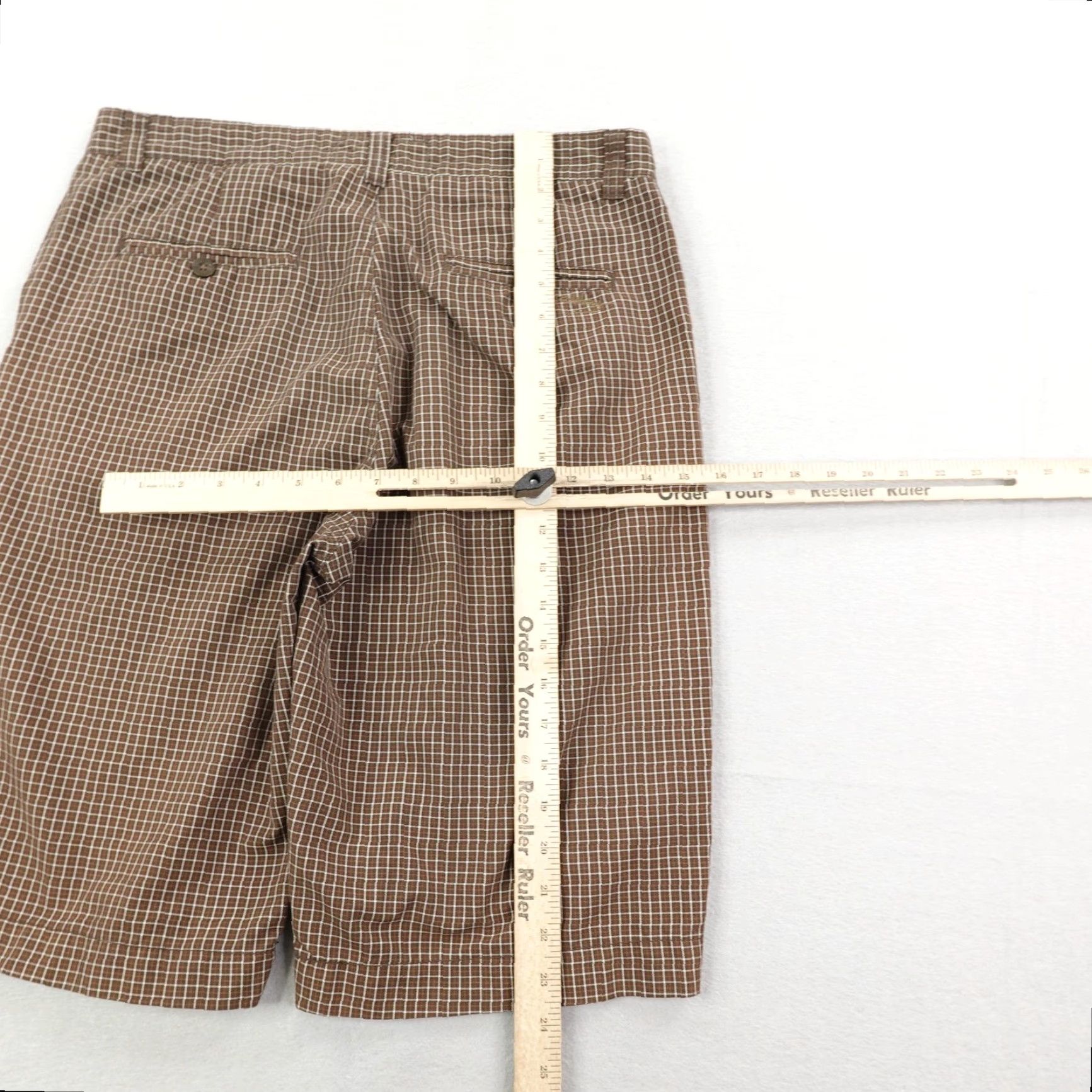 Billabong Billabong Shorts Mens 32 Brown White Plaid Chino Skateboarding Skate Surf Skater Size US 32 / EU 48 - 7 Thumbnail