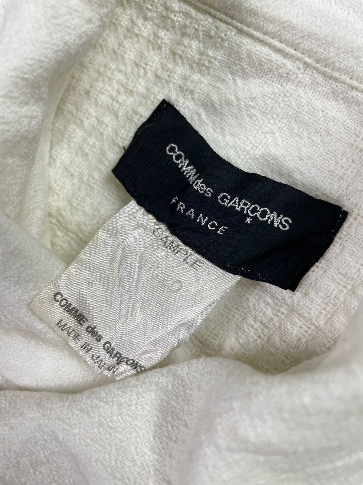 Comme des Garcons × Rei Kawakubo Unreleased SAMPLE CDG France Cropped Jacket Vintage Size M / US 6-8 / IT 42-44 - 7 Thumbnail