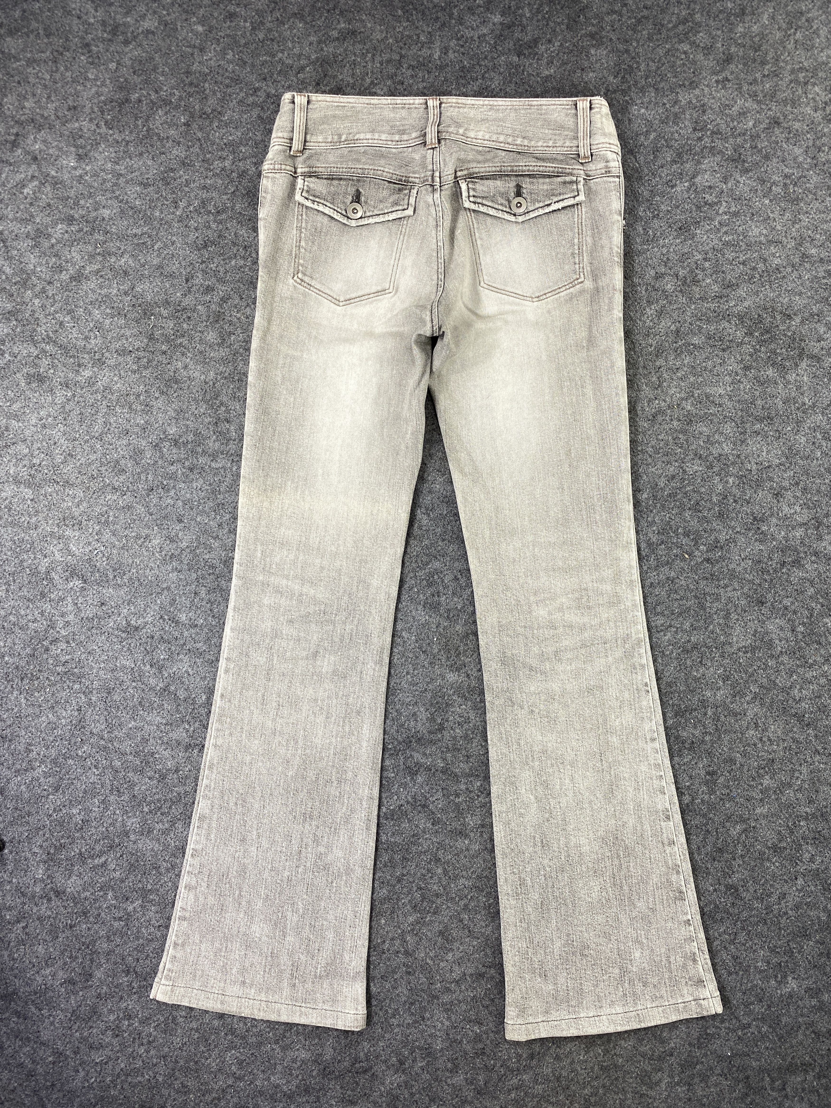 Japanese Brand Japanese Brand Indivi Bootcut Faded Grey Jeans - J1047 Size 28" / US 6 / IT 42 - 3 Thumbnail