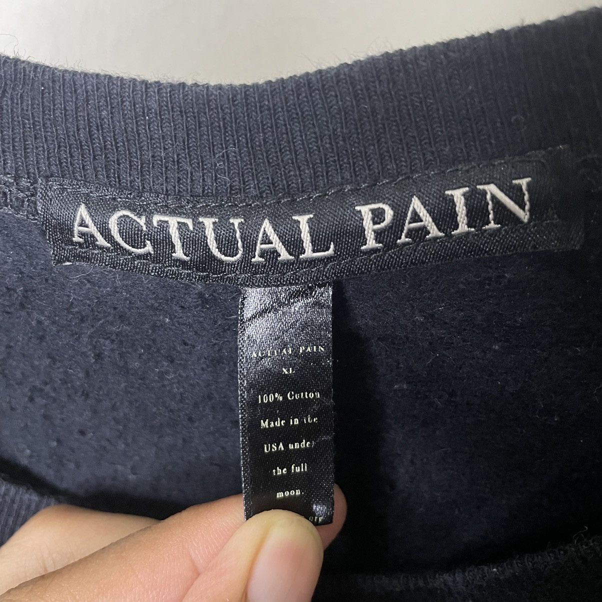Actual Pain Actual Pain Black Baphomet Pentagram Occult Gothic Metal Size US XL / EU 56 / 4 - 3 Thumbnail