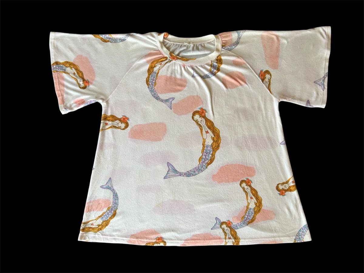 Tsumori Chisato Tsumori Chisato Sleep Mermaid Velvet Tshirt Size L / US 10 / IT 46 - 1 Thumbnail