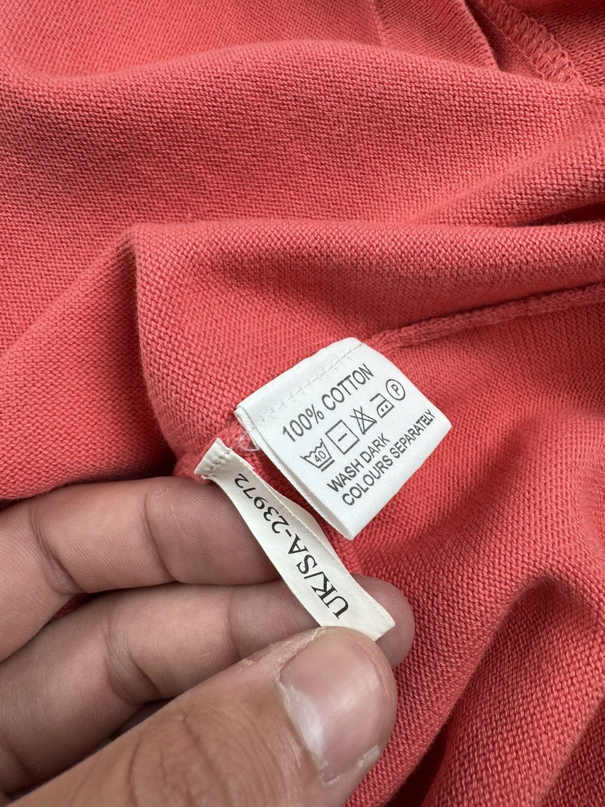 Yves Saint Laurent Yves Saint Laurent Men’s Cotton YSL Knit Pink XL Sweatshirt Sweater Pullover Size US XL / EU 56 / 4 - 12 Thumbnail
