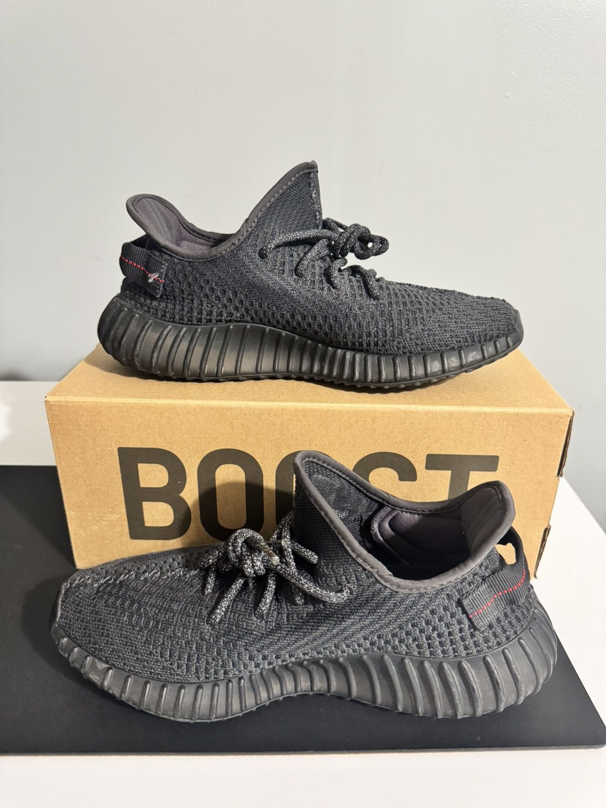 Adidas × Kanye West × Yeezy Yeezy Boost 350 V2 “Black” Size US 9 / EU 42 - 3 Thumbnail