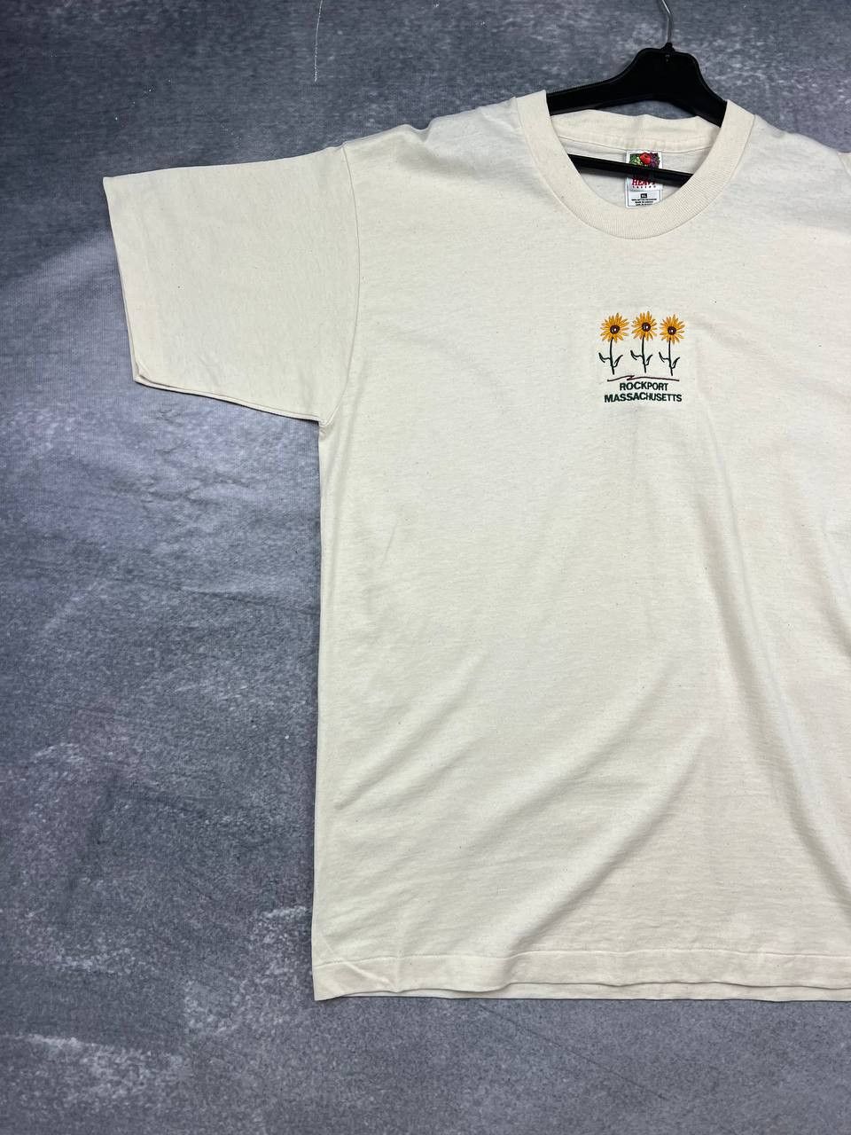 Band Tees × Vintage vintage 90s t shirt "rockport massachusetts" single stich Size US XL / EU 56 / 4 - 2 Thumbnail