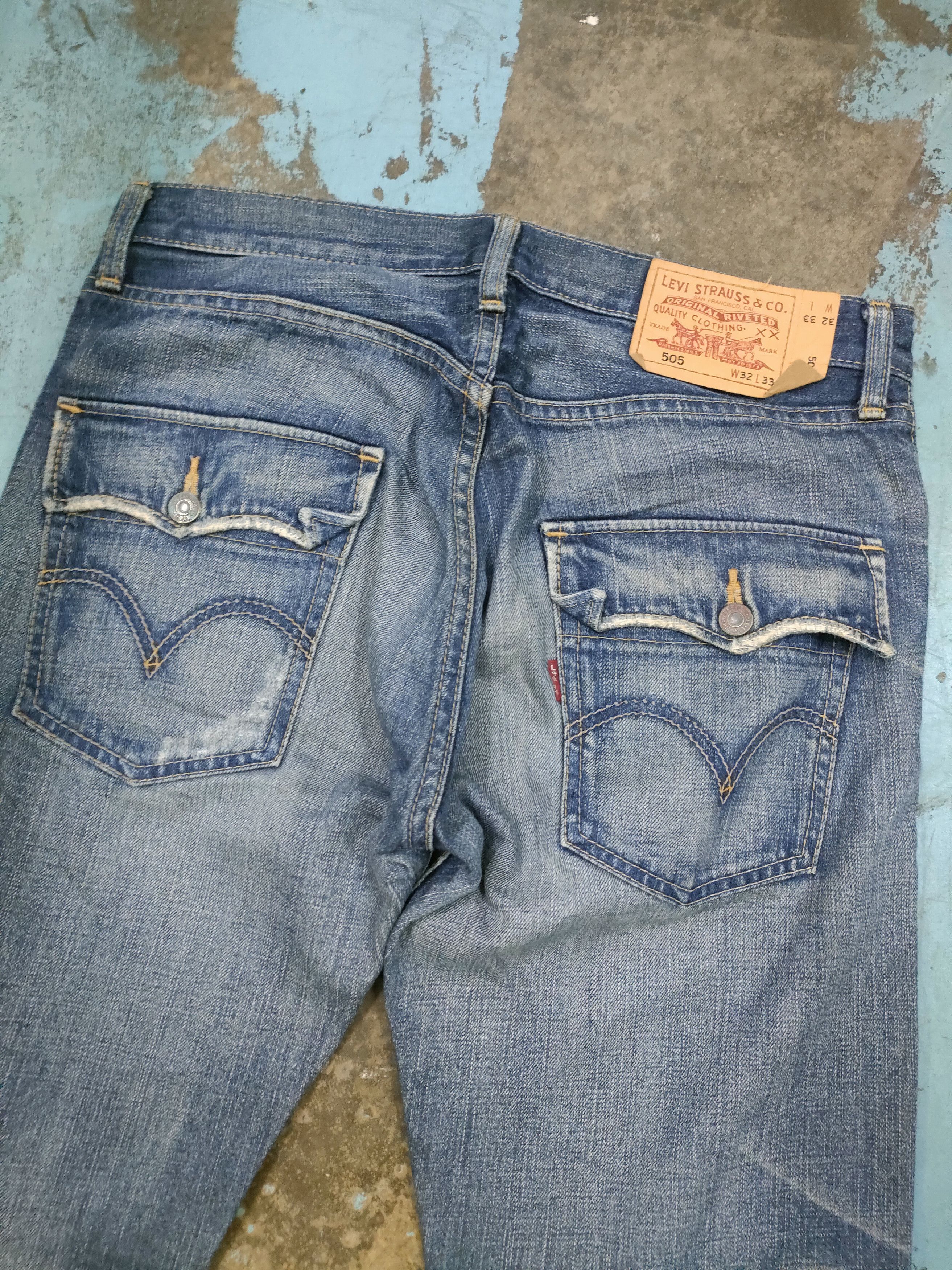 If Six Was Nine × Levi's Distressed Levi's 505 Denim Size US 33 - 4 Thumbnail