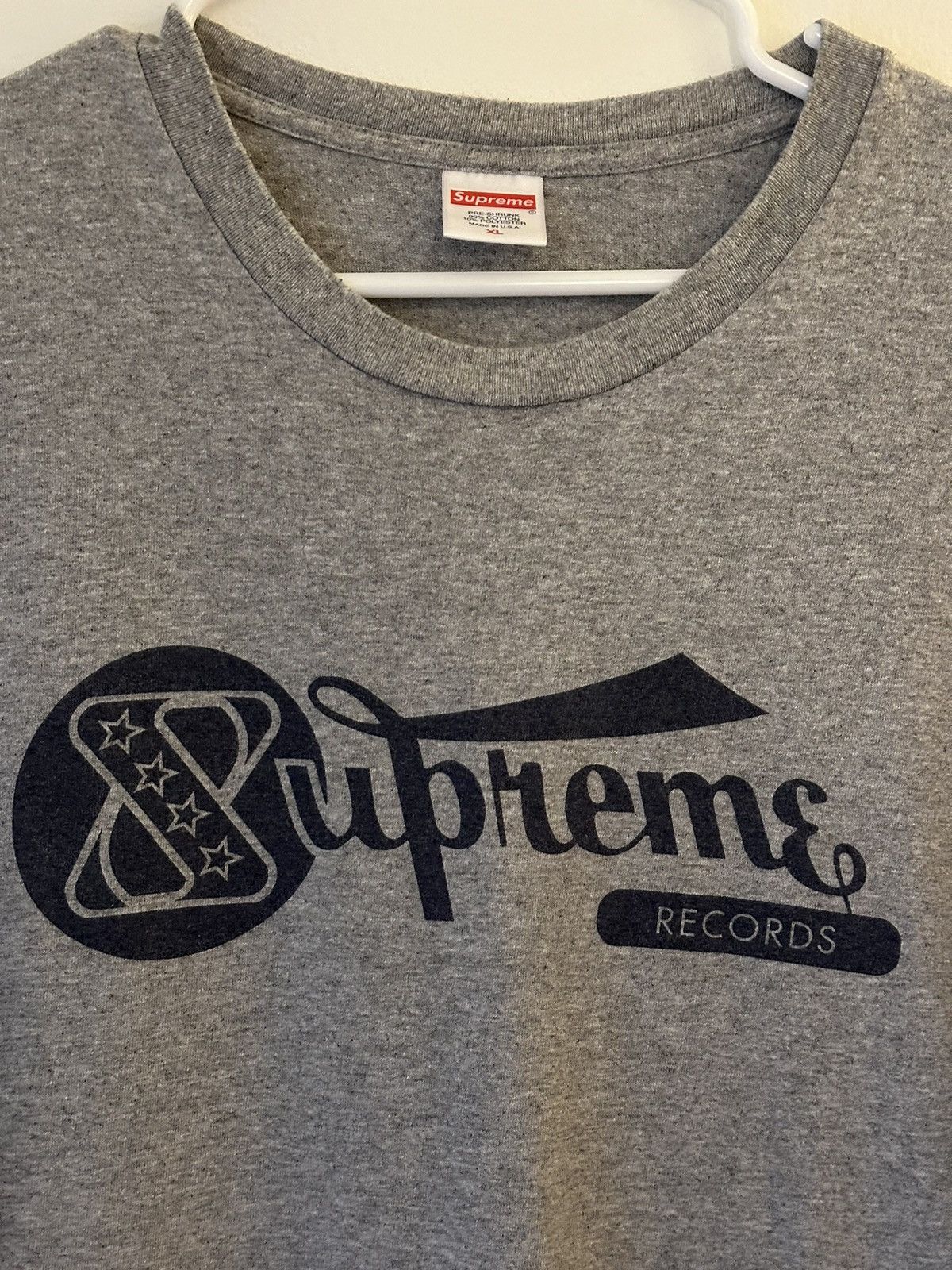 Supreme Supreme Records Tee Size US XL / EU 56 / 4 - 2 Thumbnail