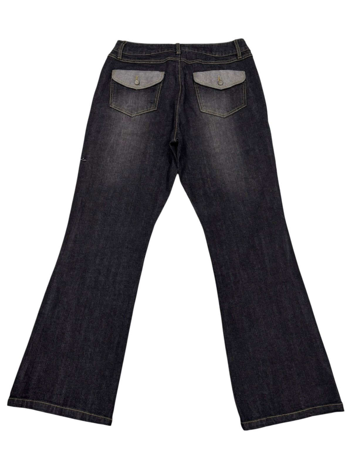 Tornado Mart FLARE JEANS BLACK FISCO BOOTCUT TORNADO MART VIBES JEANS Size US 30 / EU 46 - 2 Thumbnail