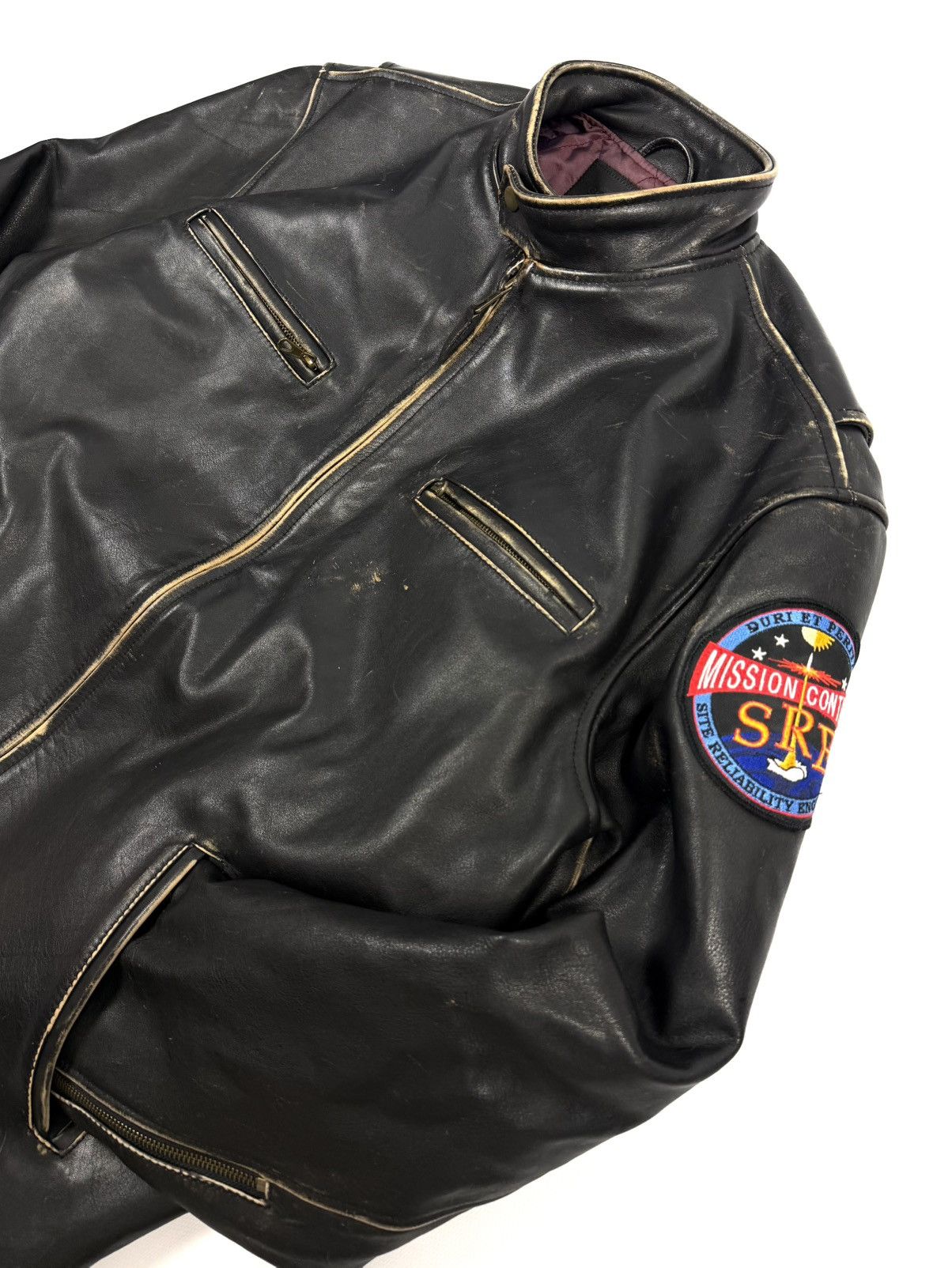 Golden Bear Golden Bear Vintage Lodi Leather Moto Jacket Mission Control Size US L / EU 52-54 / 3 - 11 Thumbnail