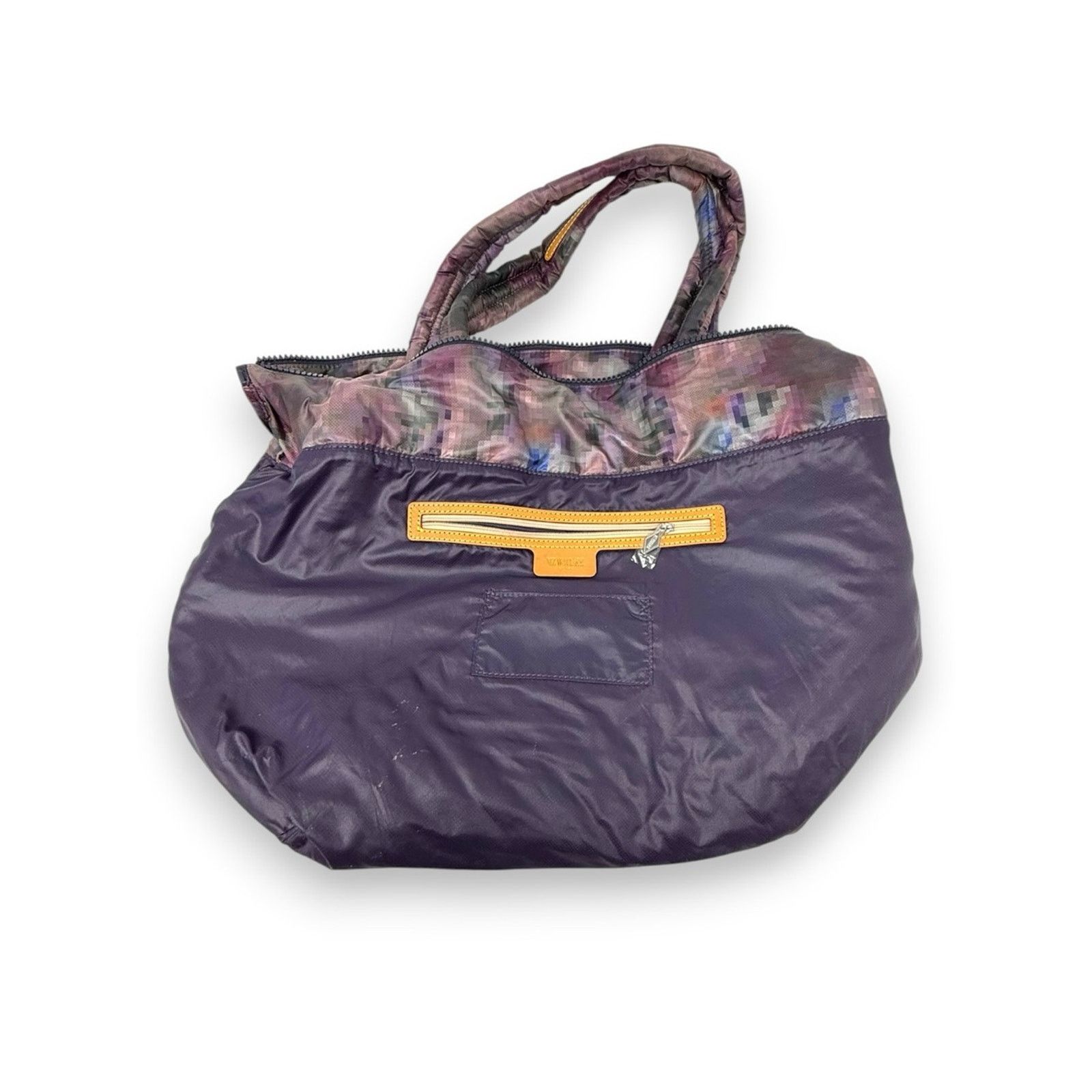 MZ Wallace MZ Wallace Oxford Metro Tote Bag Pixel Print Medium Purple Size ONE SIZE - 7 Thumbnail