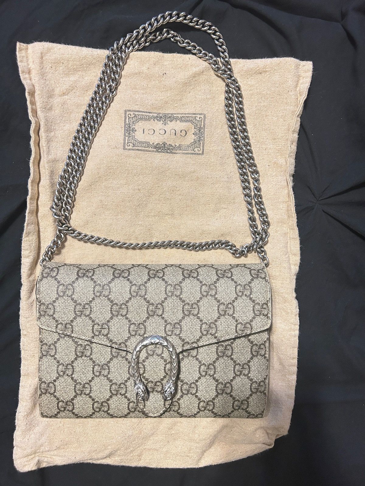 Gucci Gucci Dionysus GG Supreme Chain Wallet Size ONE SIZE - 2 Thumbnail