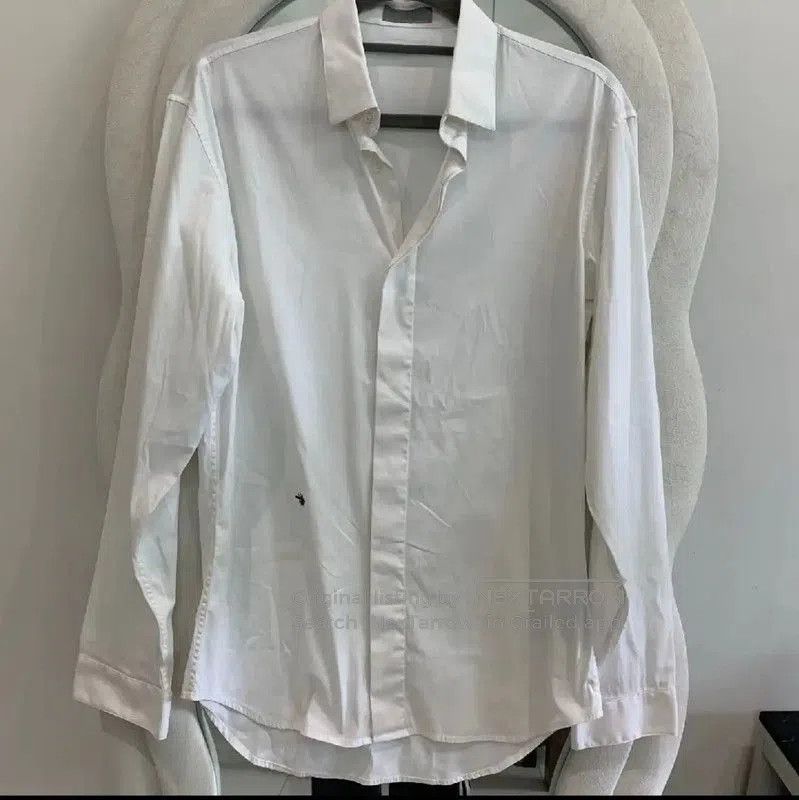 Dior Dior White Cotton Long Sleeve Shirt for Men . Size US S / EU 44-46 / 1 - 1 Thumbnail