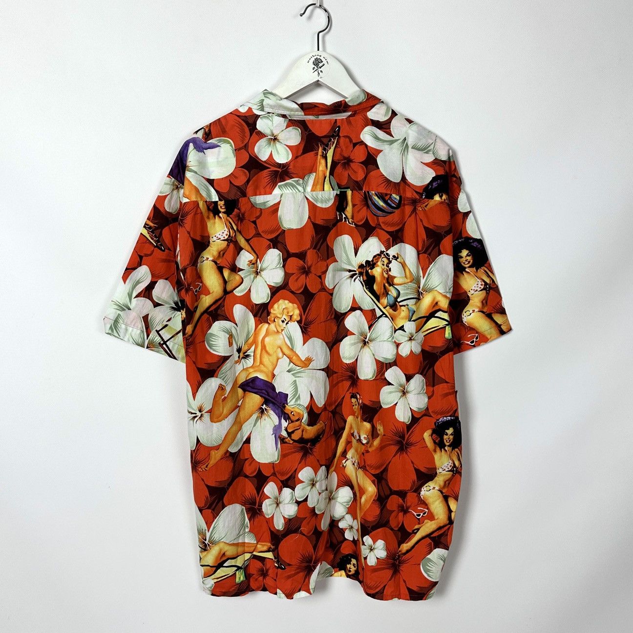Vintage Vintage 90s Naked Marilyn Monroe monogram hawaiian shirt y2k Size US XXL / EU 58 / 5 - 2 Thumbnail