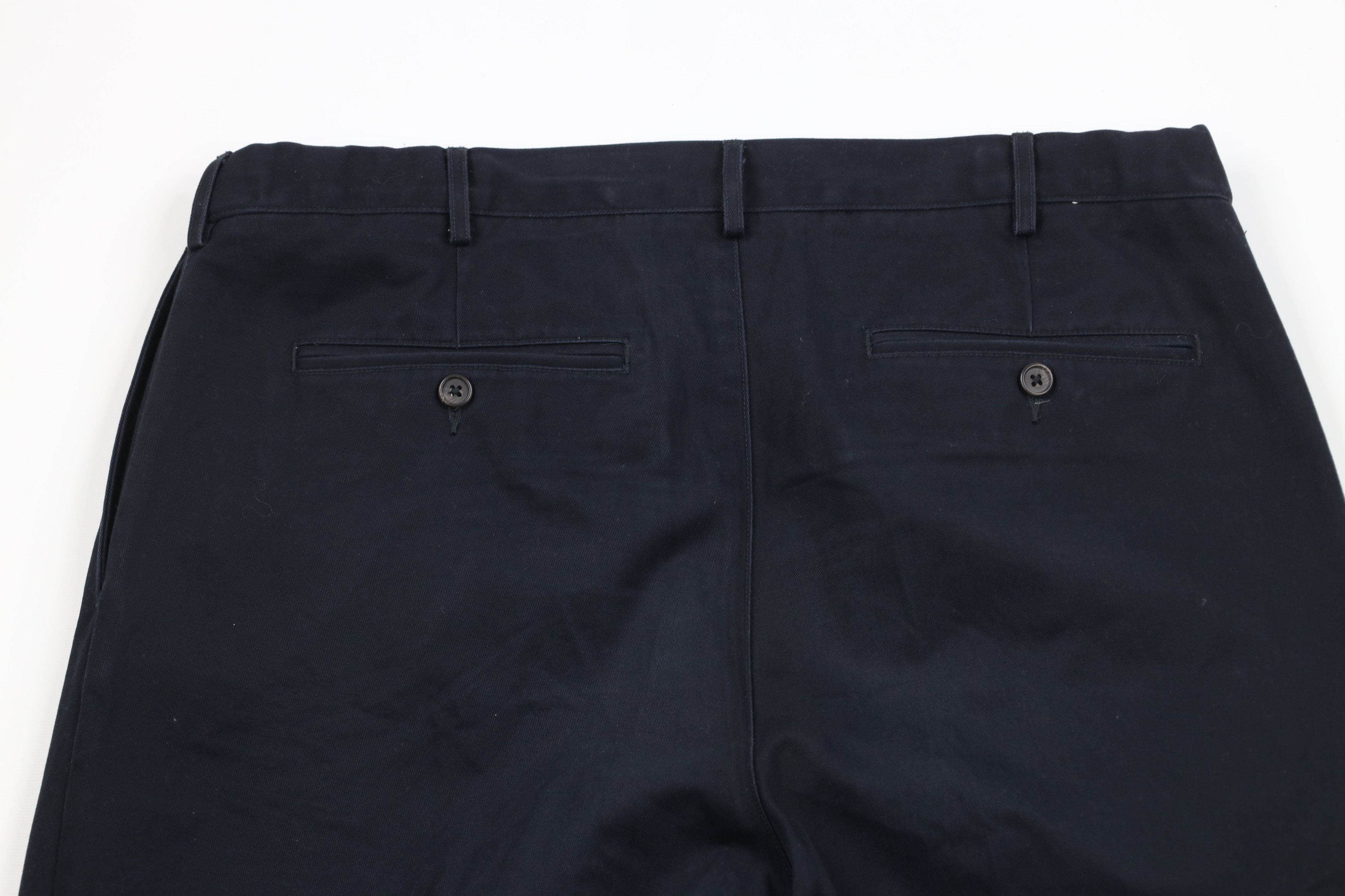 Lands' End × Vintage Vintage Lands End Cuffed Wide Leg Chino Pants Navy Blue Size US 38 / EU 54 - 9 Thumbnail