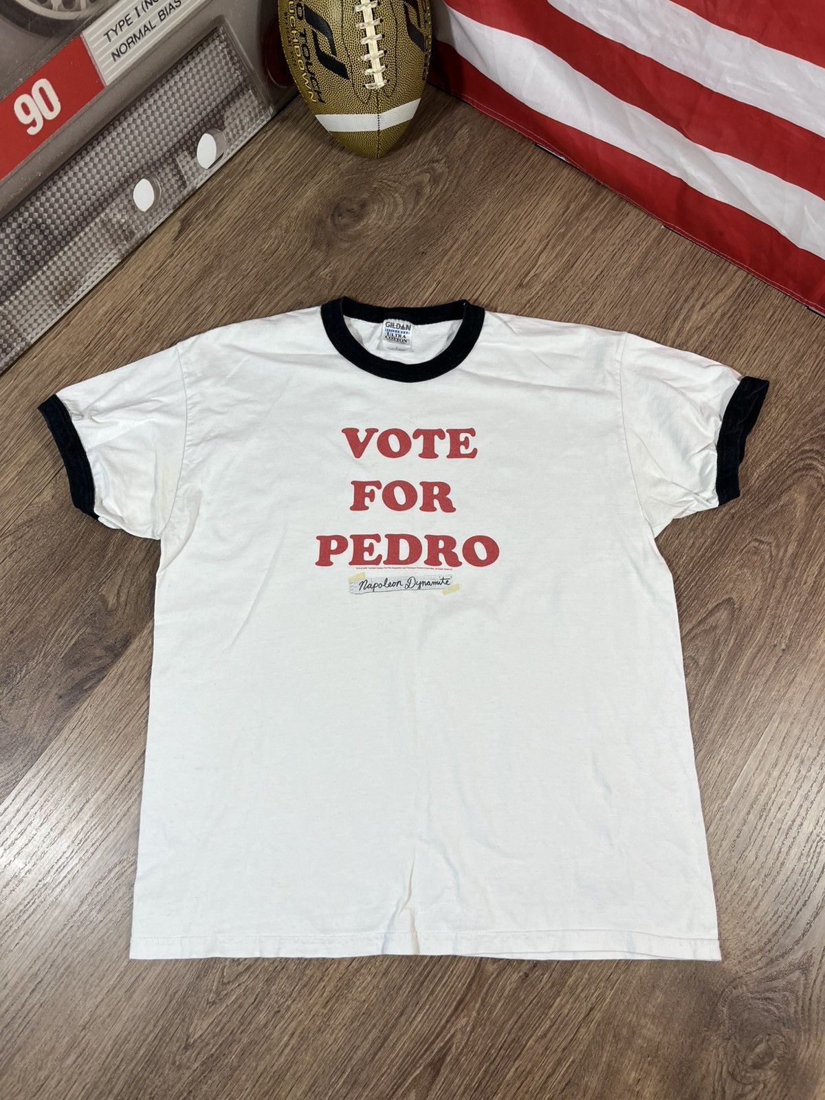 Vintage Vintage 2005s Napoleon Dynamite Vote For Pedro T Shirt Movie Size US L / EU 52-54 / 3 - 1 Thumbnail