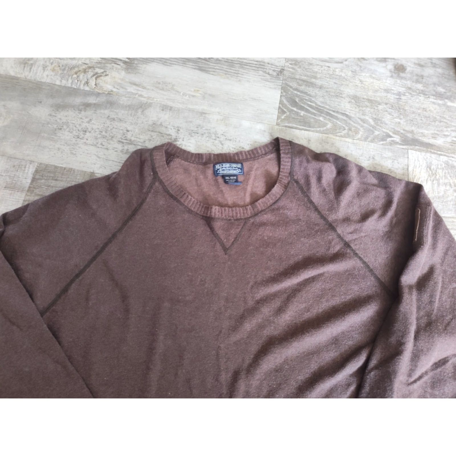 Ralph Lauren VINTAGE Ralph Lauren Polo Shirt Long Sleeve Men 2XL Casual Solid Brown 90s Y2K Size US XXL / EU 58 / 5 - 2 Thumbnail