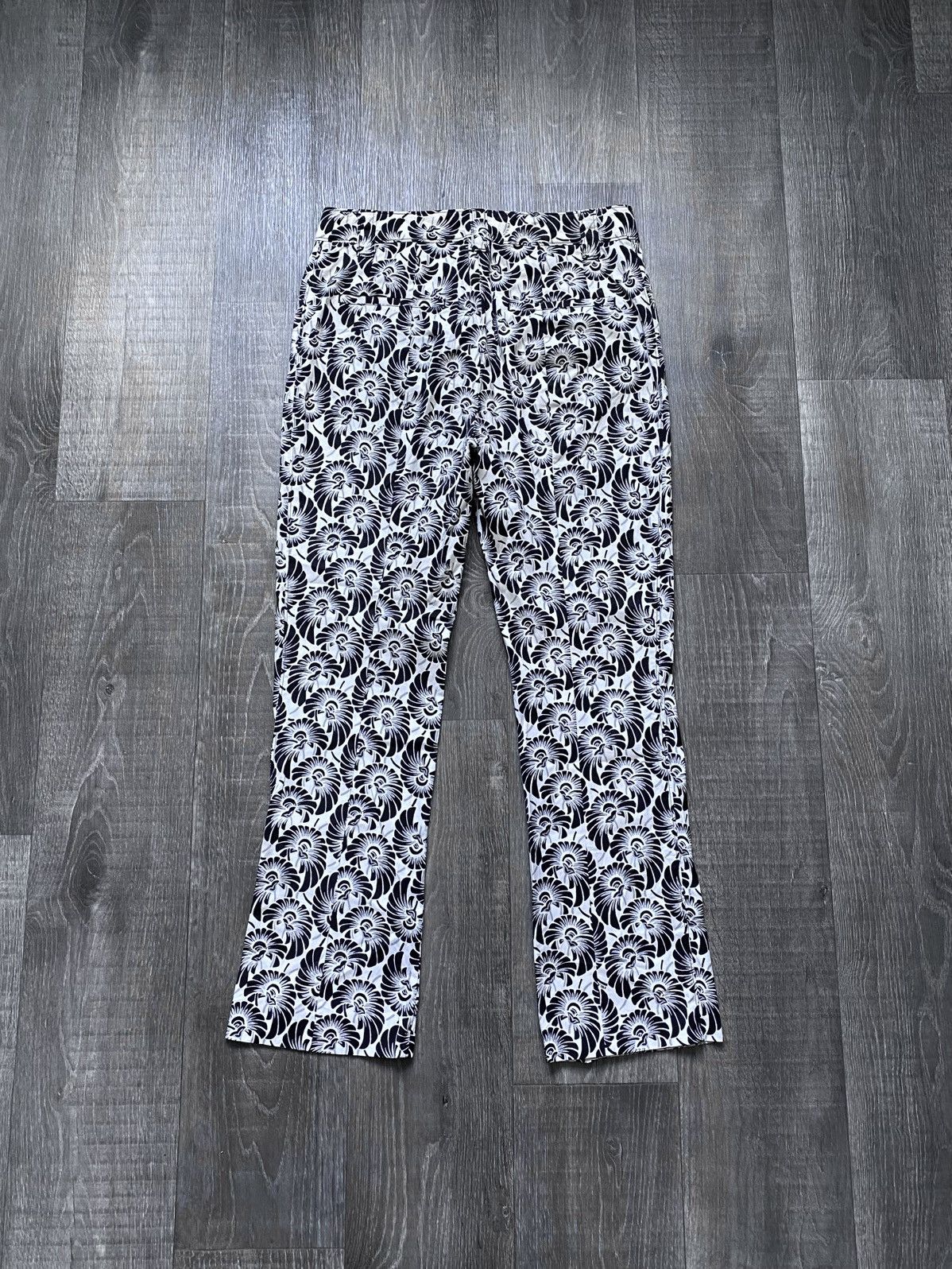 Prada Womens Prada 2016 Full Printed Floral Print Stretch Trousers Size 27" / US 4 / IT 40 - 19 Thumbnail