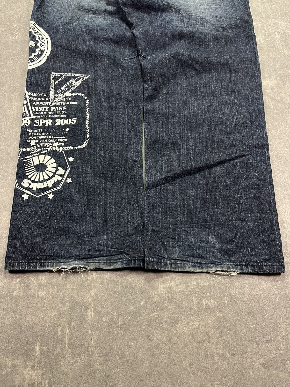 Akademiks 2000s Y2K Akademiks Washed Mega Baggy Denim Jeans 38 Size US 38 / EU 54 - 13 Thumbnail