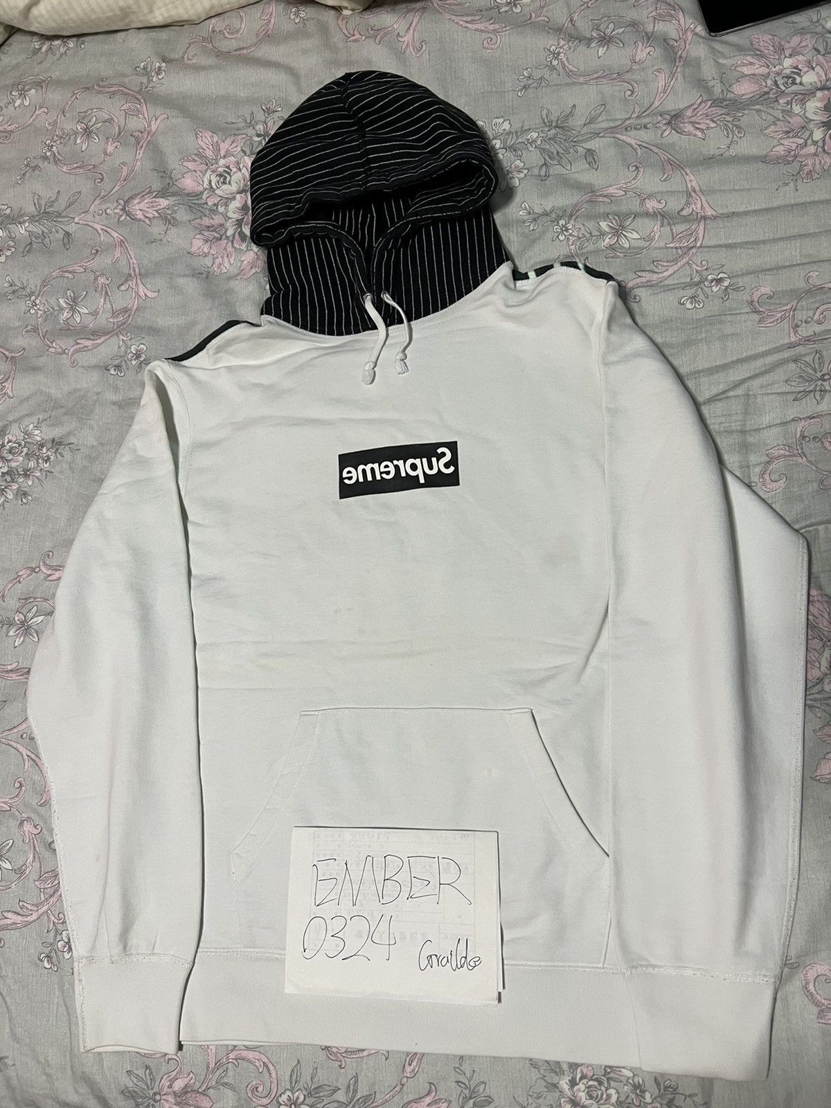 Supreme Supreme cdg box logo hoodie | Grailed