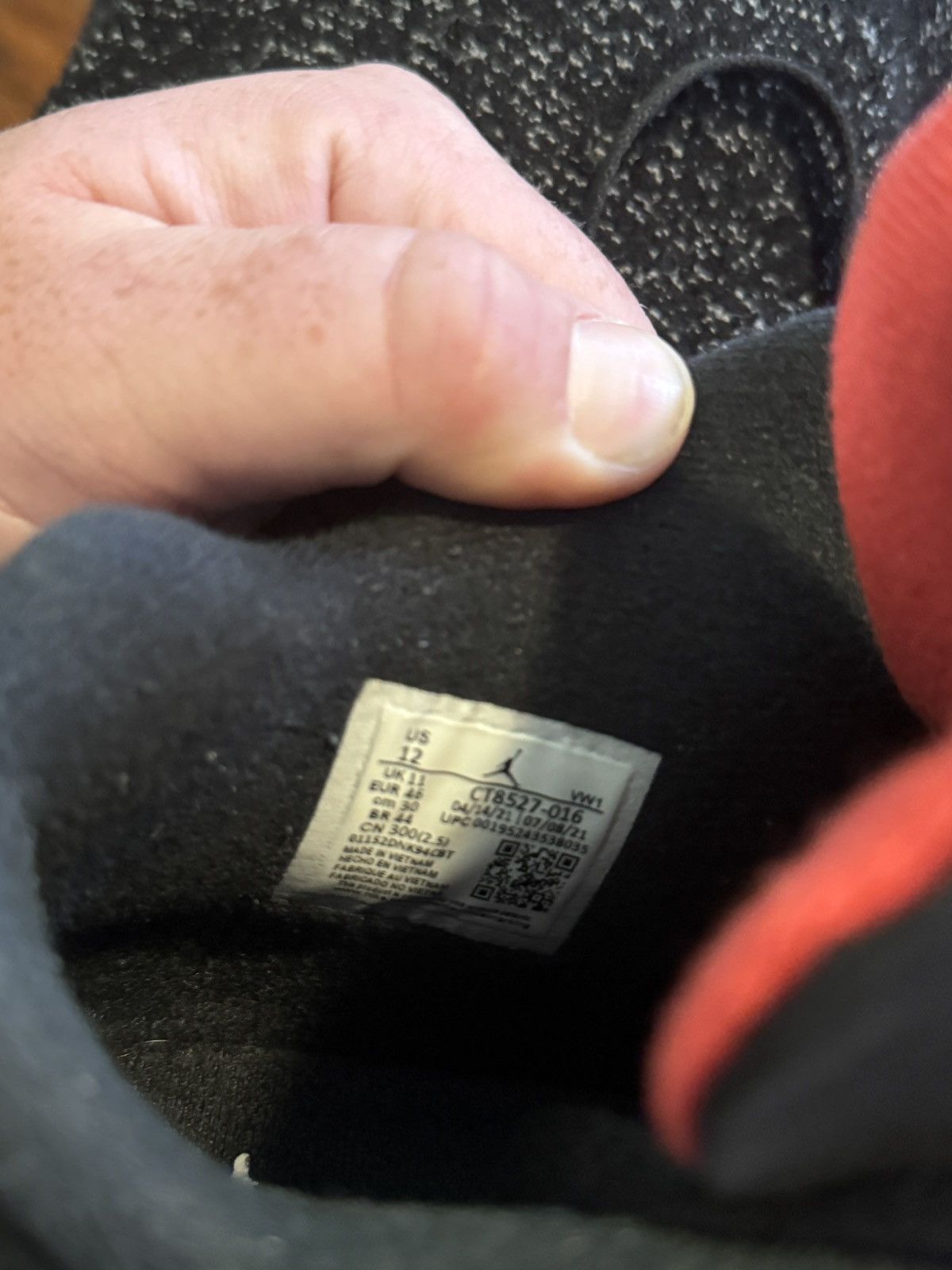 Jordan Brand × Nike JORDAN 4 RETRO RED THUNDER Size US 12 / EU 45 - 13 Thumbnail