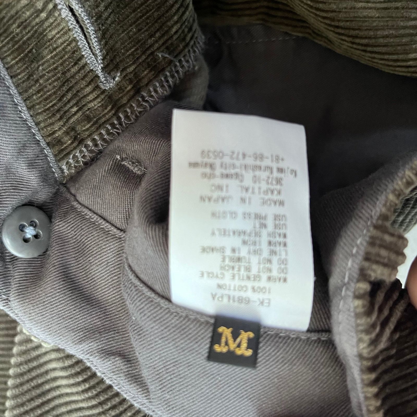 Kapital Kapital Japanese Corduroy Pants green Straight Leg Vintage Size US 31 - 3 Thumbnail