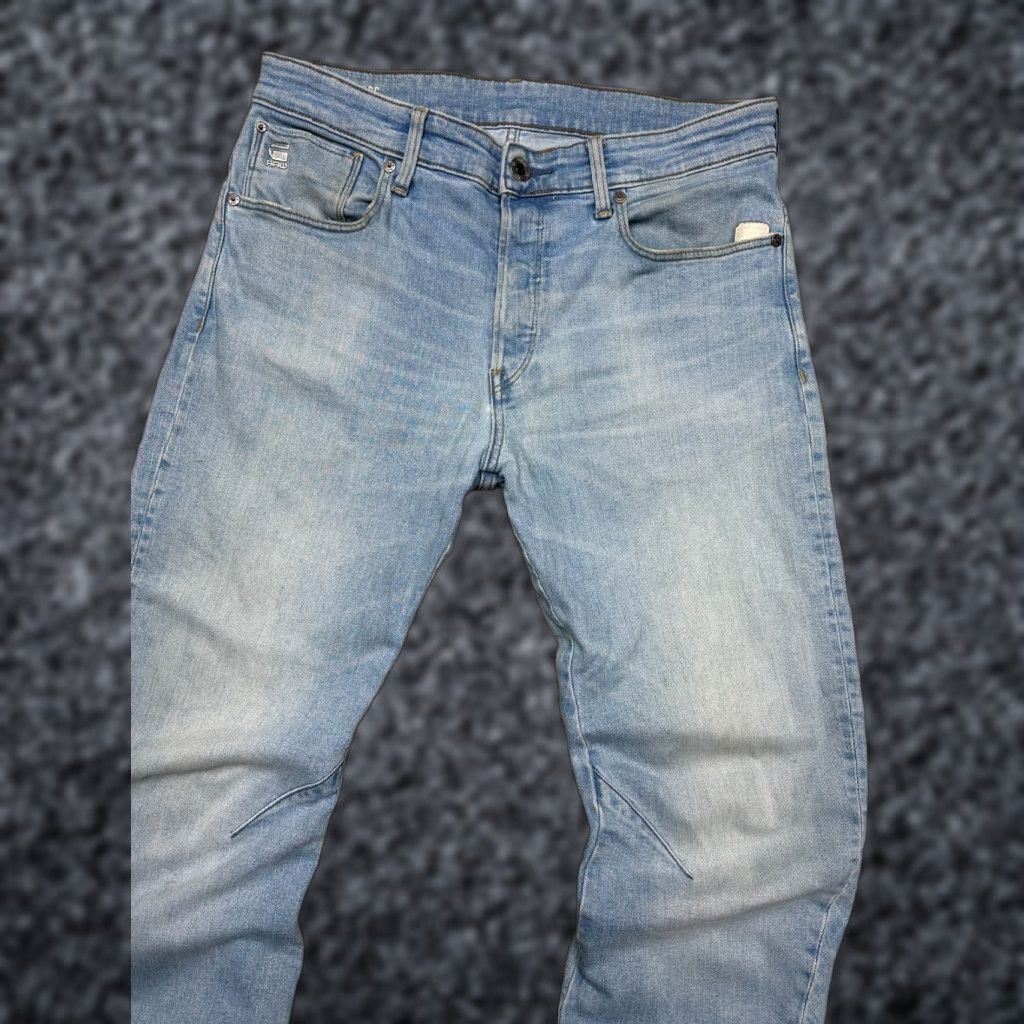 G-Star G Star Arc Jeans Mens Denim Slim 3D Arc Vintage Pants Size 32 Blue Cotton Denim Regular Inseam 34cm 82cm Waist 42cm Size US 32 / EU 48 - 1 Thumbnail