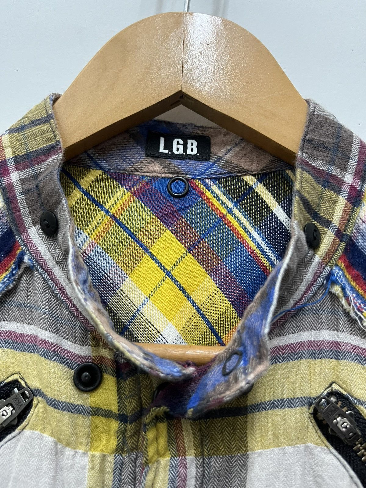 Le Grande Bleu (L.G.B.) LGB Snap Button Flannel Dress Women Maniac Corp Japan Size S / US 4 / IT 40 - 8 Thumbnail