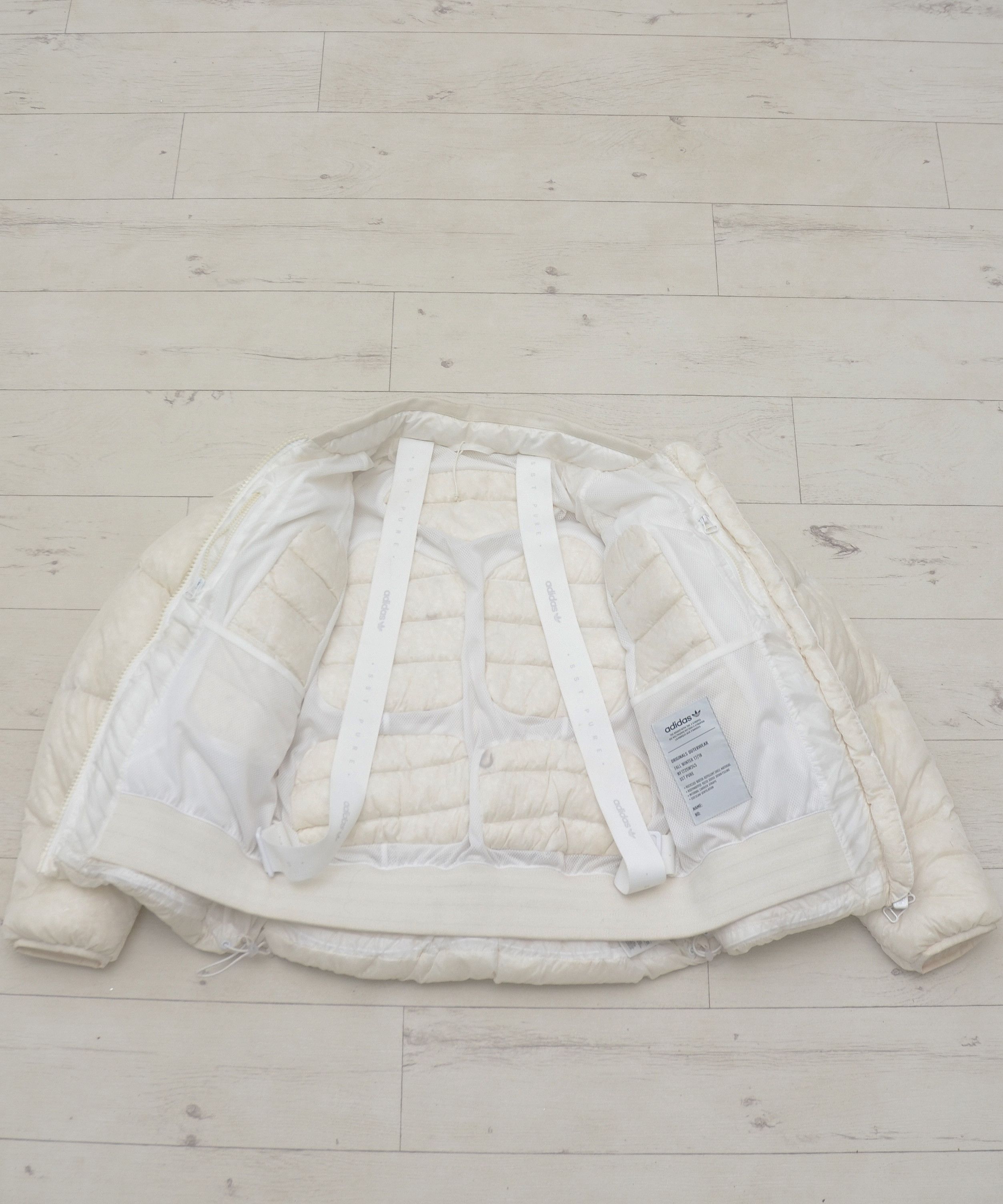 Adidas Adidas SST Pure White Down Puffer Bomber Jacket Winter Size M / US 6-8 / IT 42-44 - 8 Thumbnail
